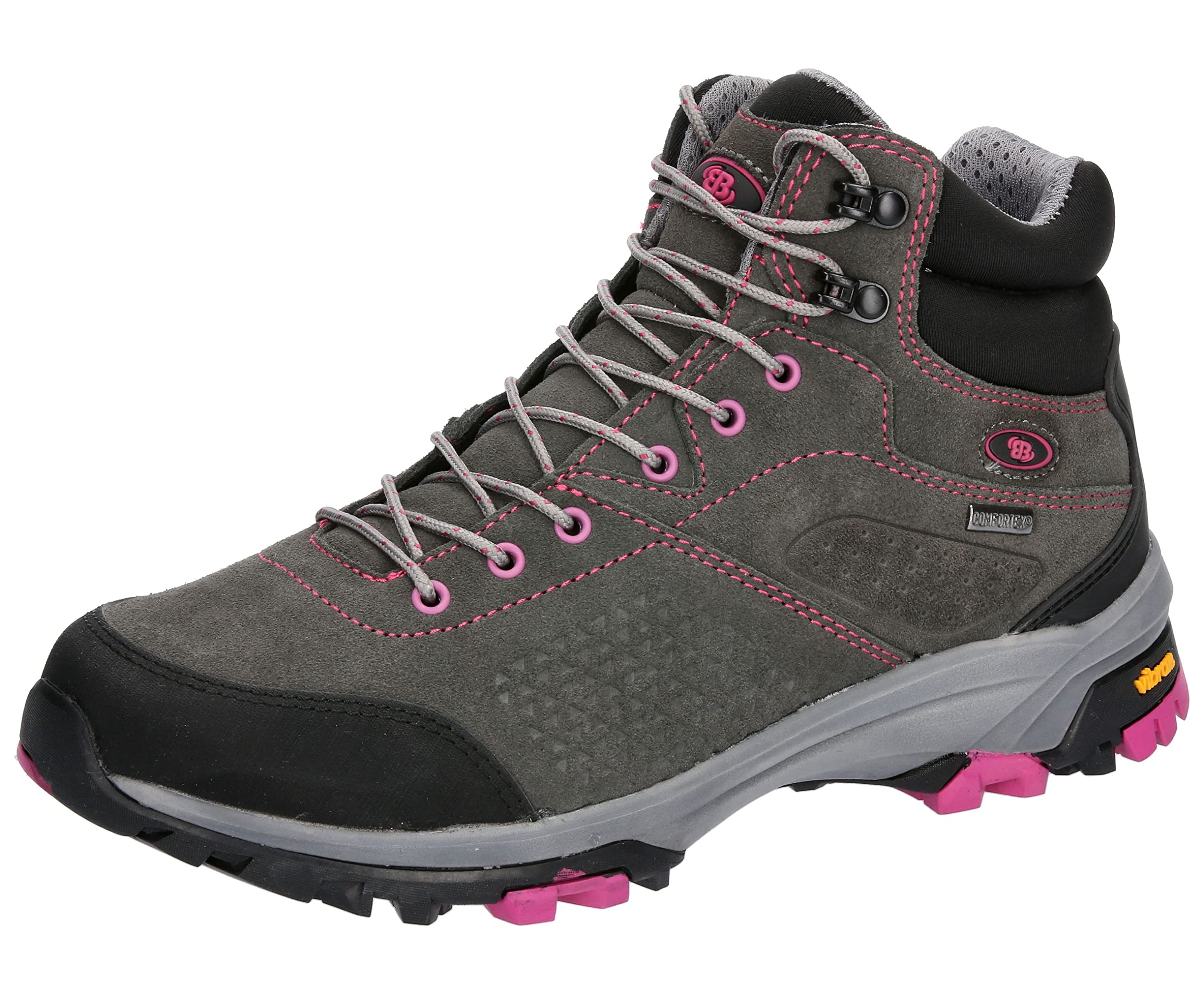 Brütting Unisex Mount Brady High Trail Running Shoes, Grey-Pink, 9 UK