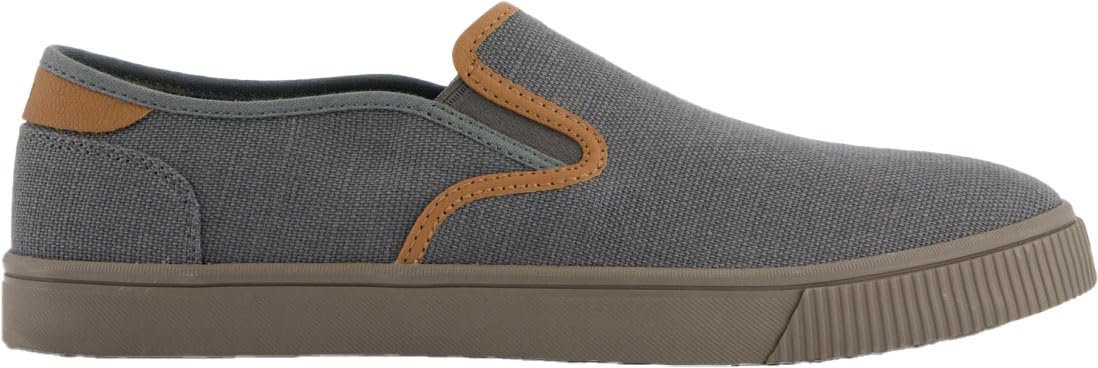TOMS Men's Baja Sneaker, Graphite Heritage Canvas/PU Trim, 6 UK