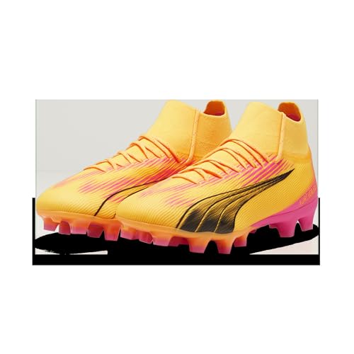 Puma Men Ultra Pro Fg/Ag Soccer Shoes, Sun Stream-Puma Black-Sunset Glow, 13 UK