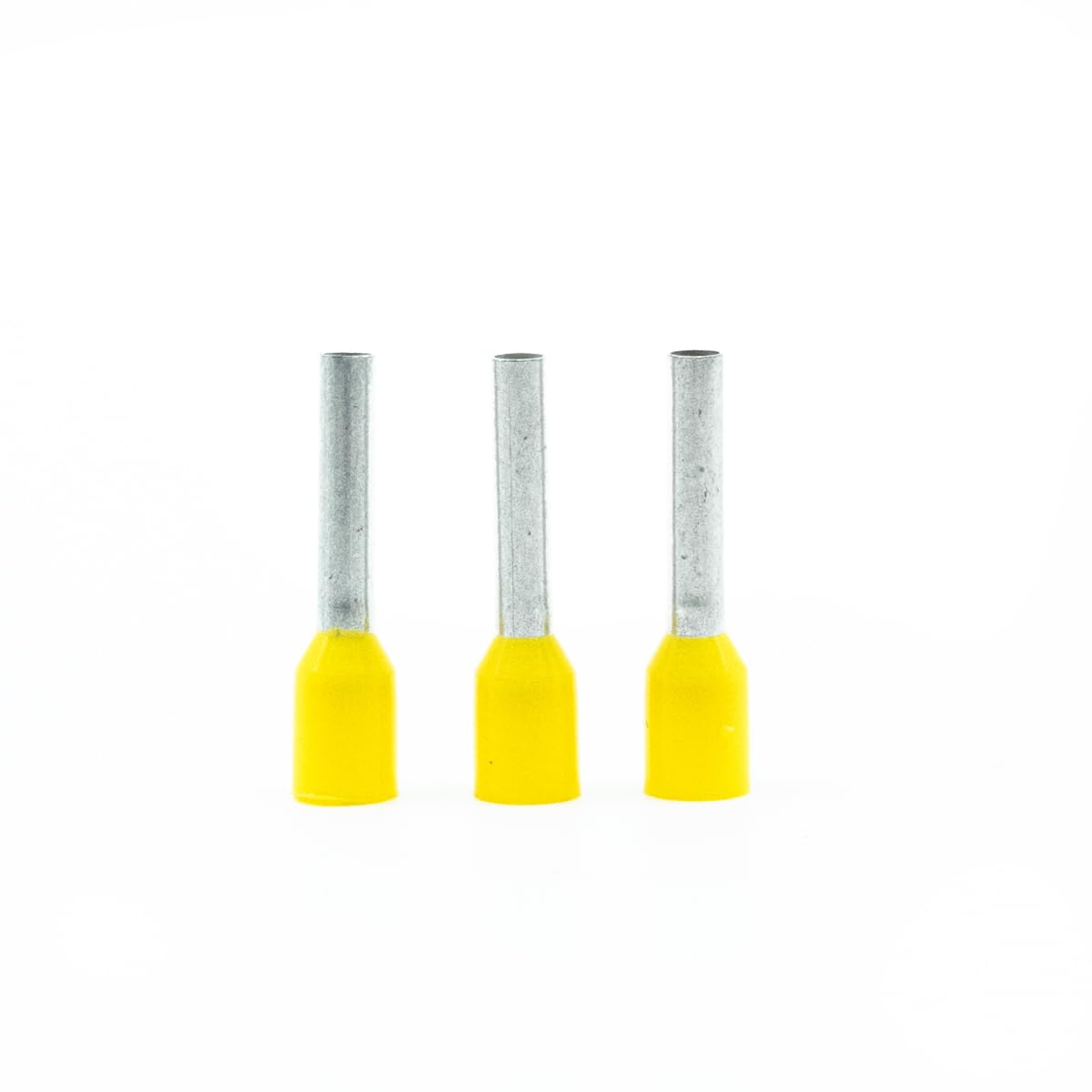 ERKO cable terminals 100 pieces, conductor cross section 1.5mm2, length 8mm, professional cable lugs made of galvanized copper with polyamide insulation