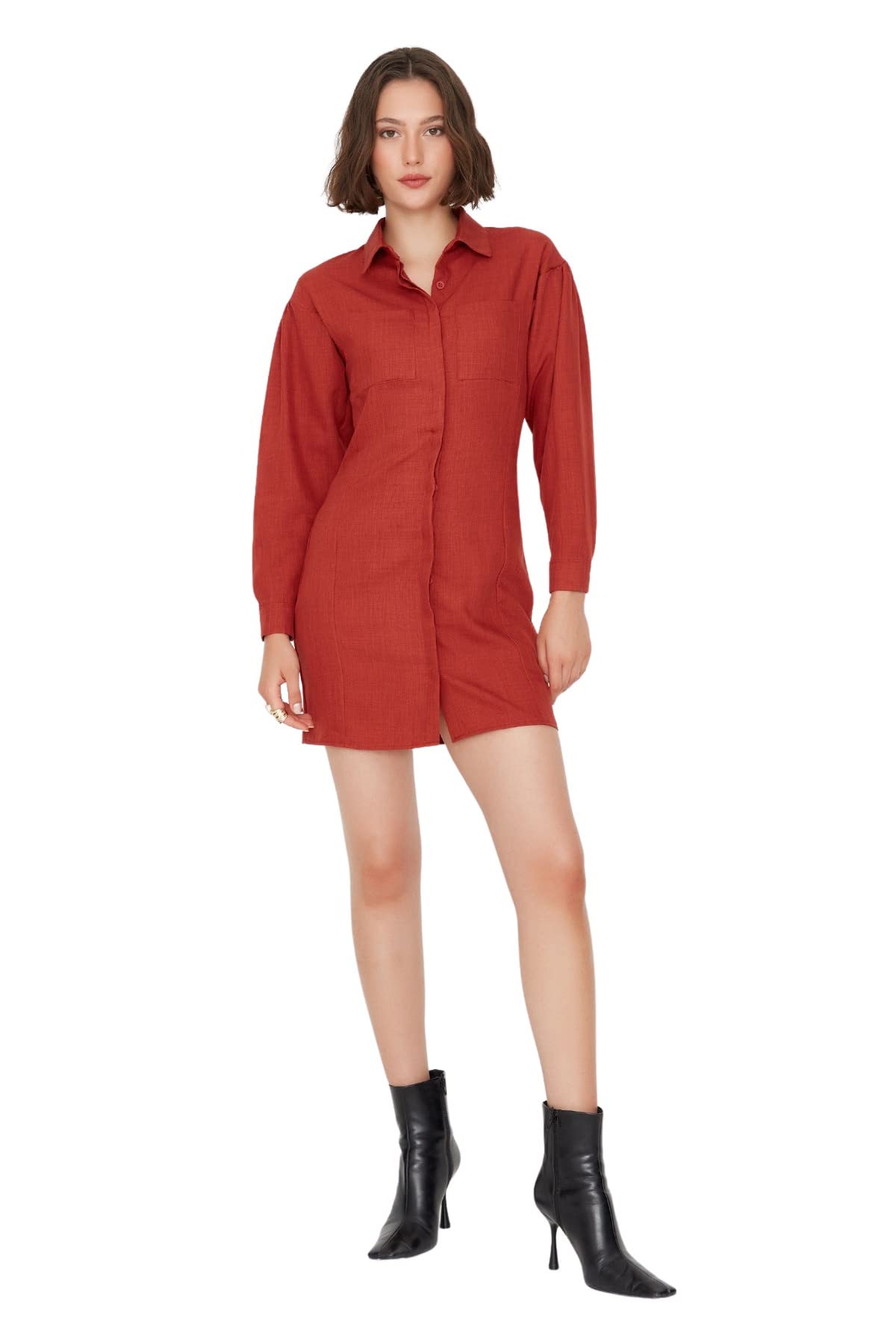 Trendyol Dress - Brown - Shirt Dress