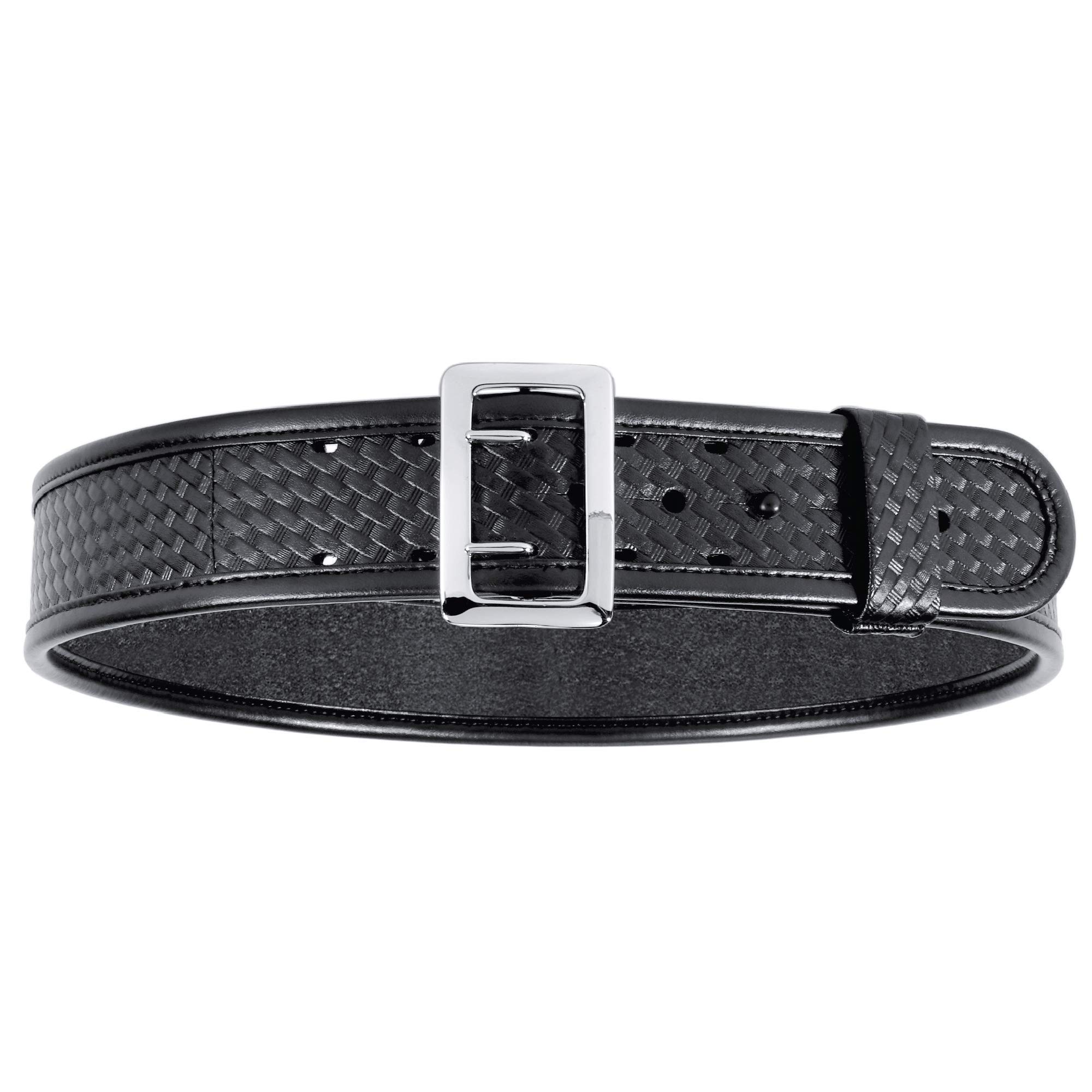 Bianchi 7960 Sam Browne Duty Belt - 2.25", 42 - Basketweave - Chrome Snap (1016978)