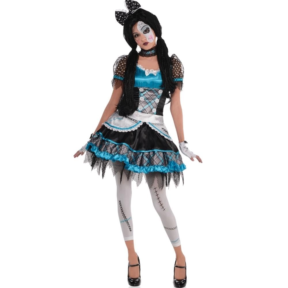 Shattered Doll Adult Halloween Costume | Small (2-4) | 1 Set