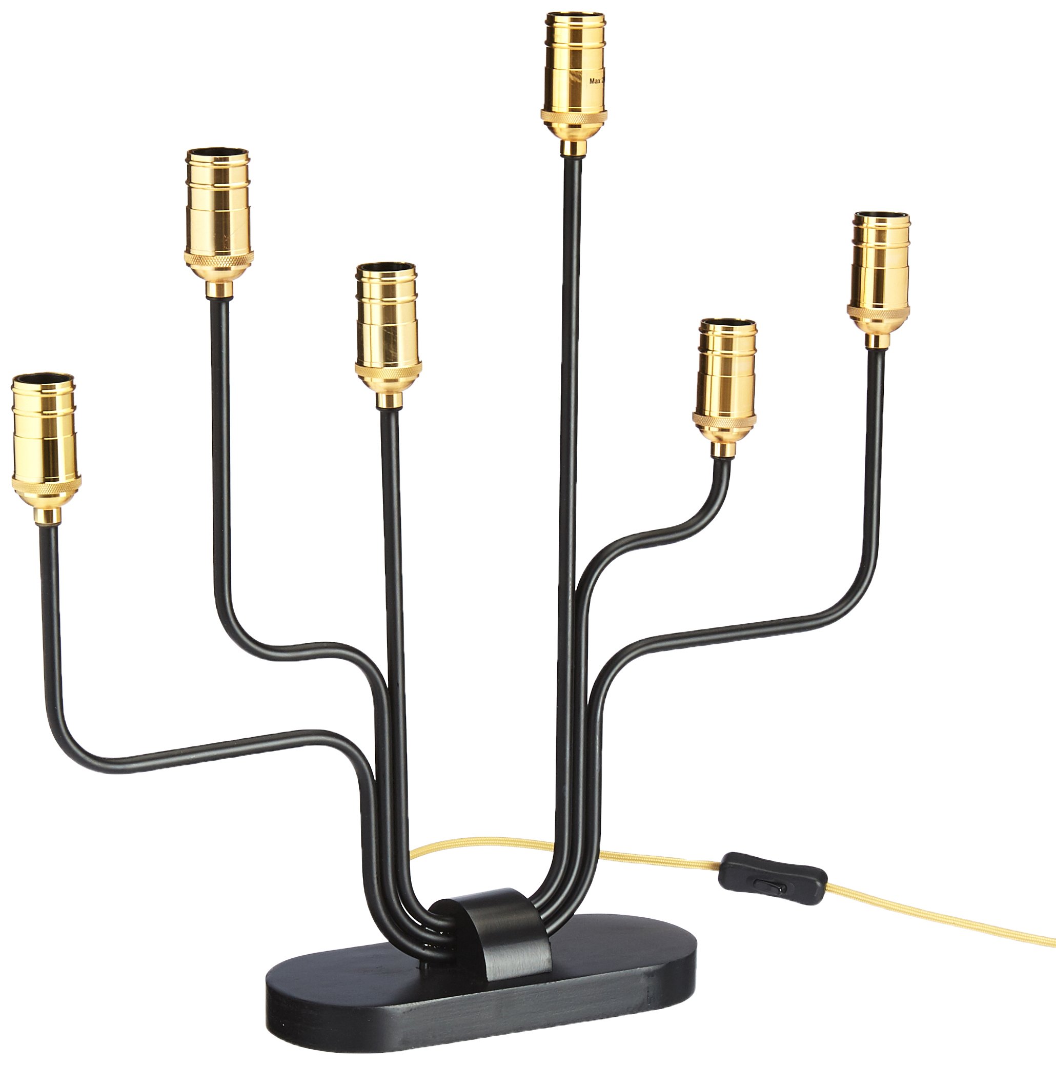 Best Season Fleming Candlestick, Metal, 25 W, Gold