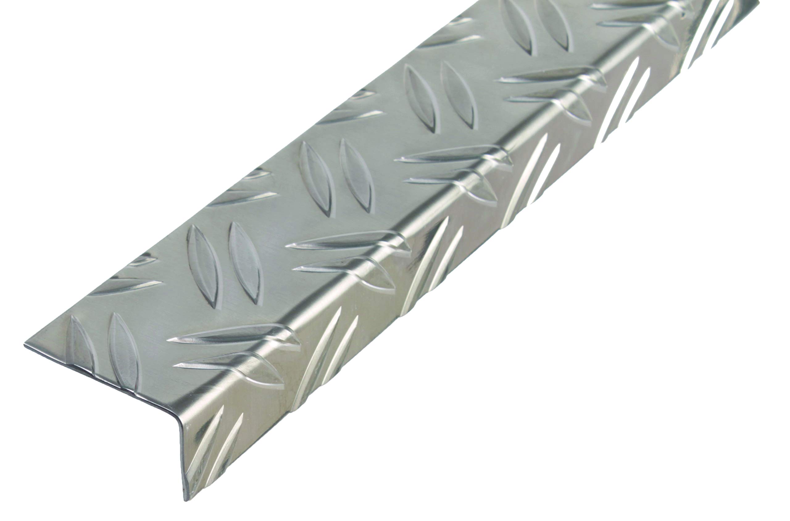 GAH-Alberts 468903 Angle Profile | Ribbed Embossing | Aluminium Blank | 1000 x 43.5 x 23.5 mm