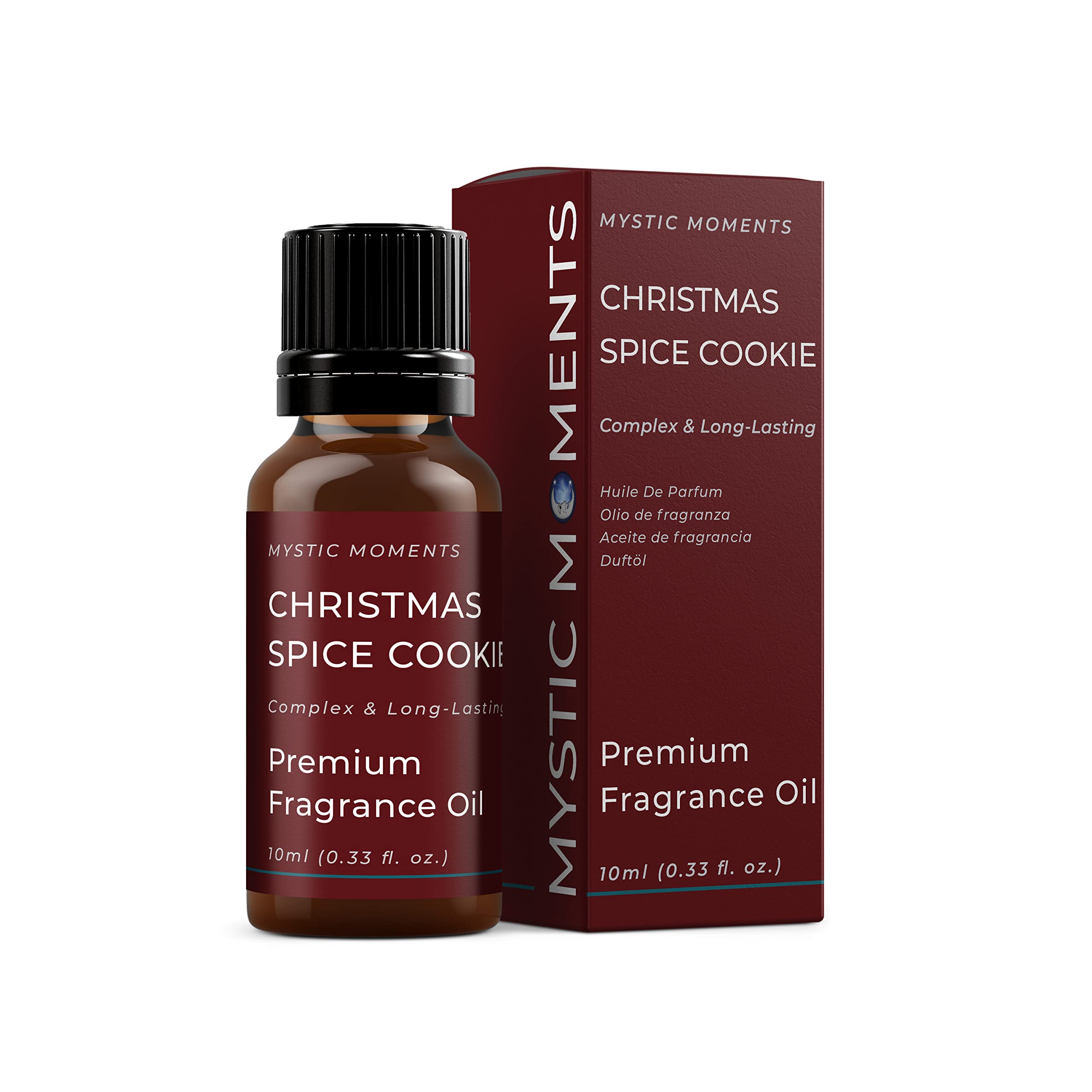 Mystic Moments | Christmas Spice Cookie Fragrance Oil - 10ml - Perfect for Soaps, Candles, Bath Bombs, Oil Burners, Diffusers and Skin & Hair Care Items