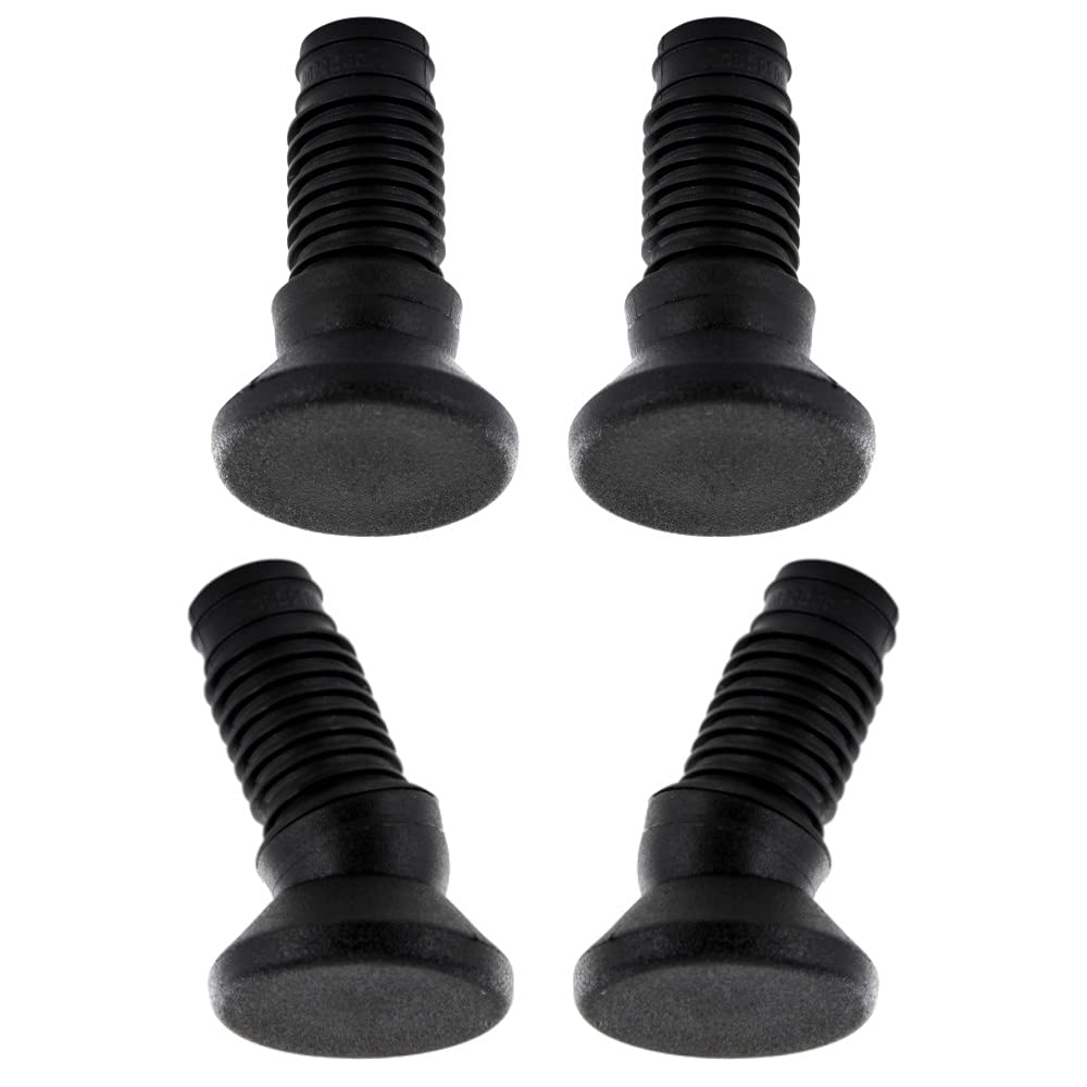 cyclingcolors 4 Pack Round Polyamide Chair Gliders, Black