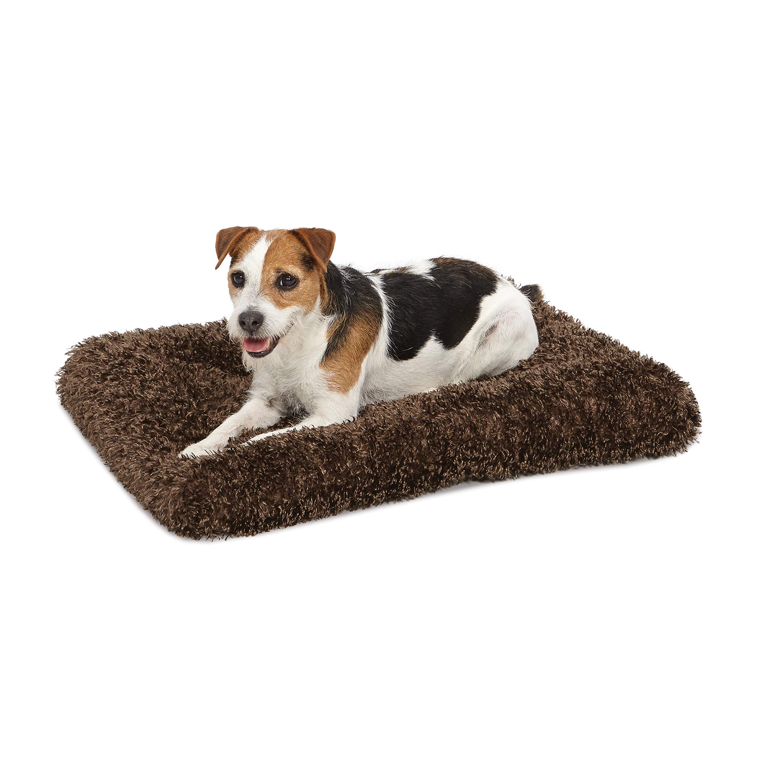 MidWest Homes for Pets Small QuietTime Deluxe Coco Chic Pet Bed, Ultra-Soft & Overstuffed, Machine Washable, Fits 61 cm Crate