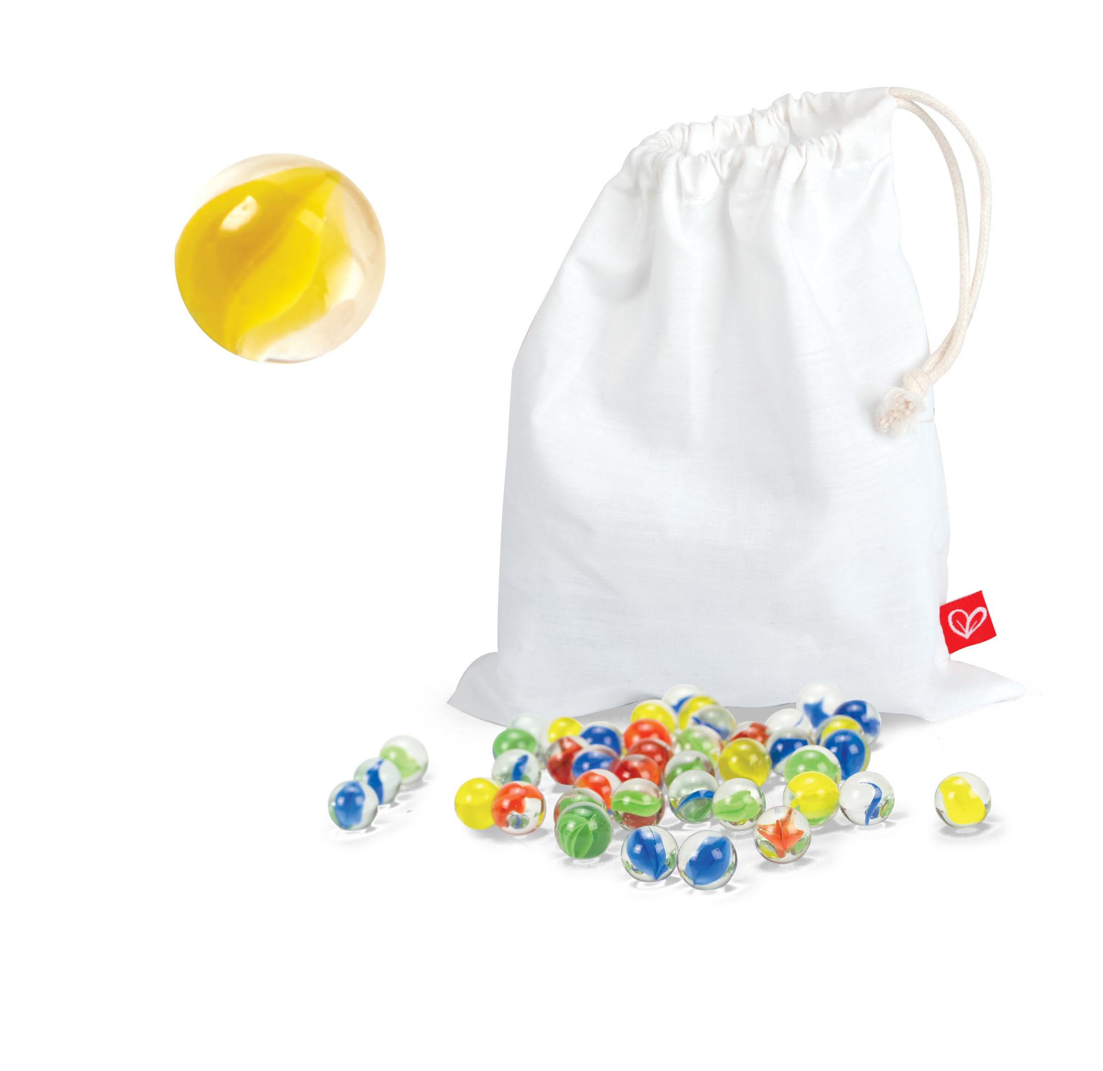 Hape E6035 Quadrilla Marble Racers, Wooden Marble Run Accessories - Educational Construction Toys for 4 Years and Up, multicolor