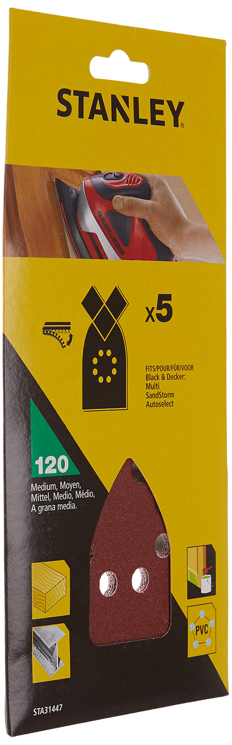 5 Hojas de lija para Multilijadoras, Brown