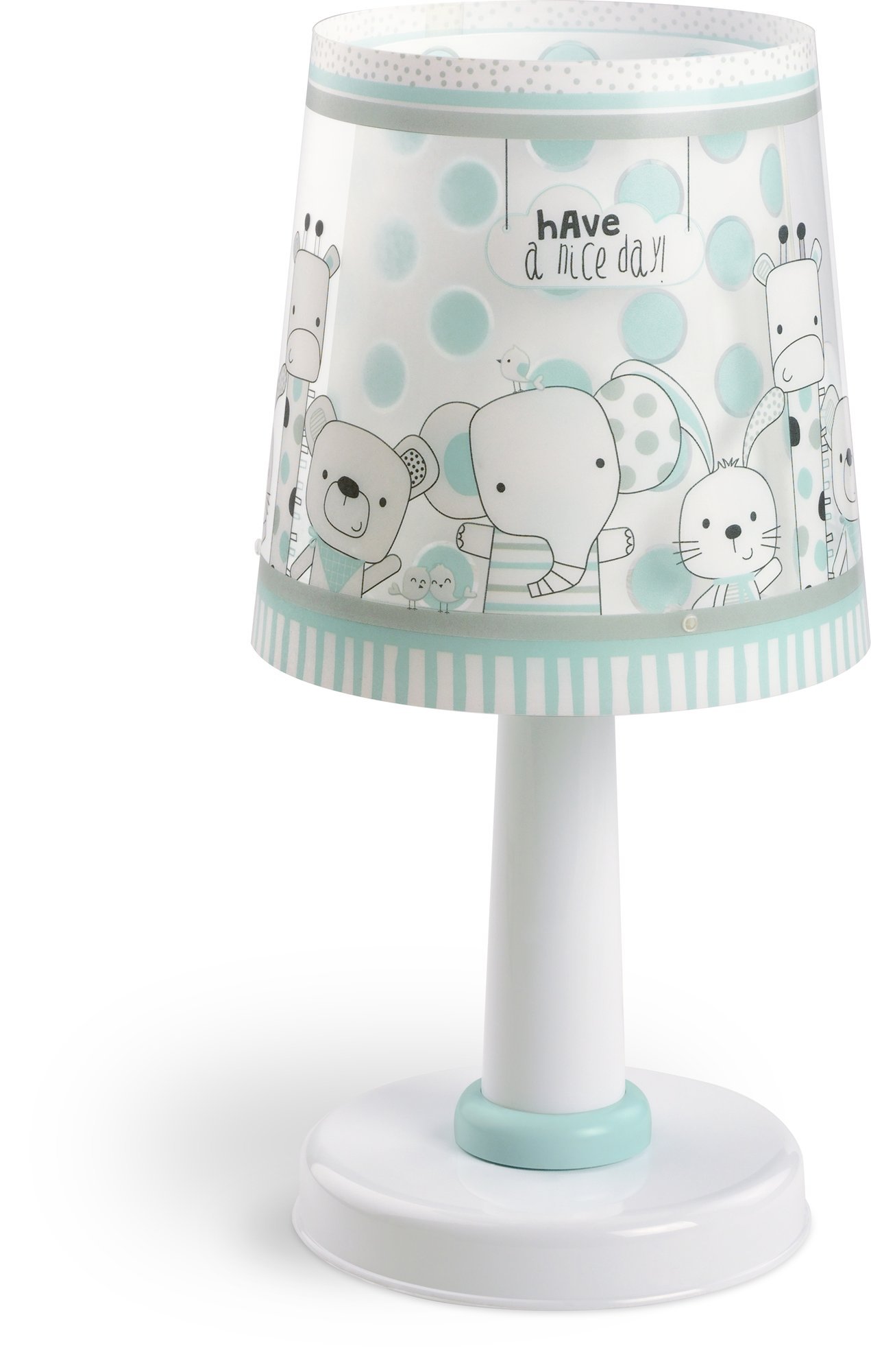 Dalber 80121 A++ to C, Friends Tischlampe, Plastik, E14, Blue, 15 x 15 x 30 cm