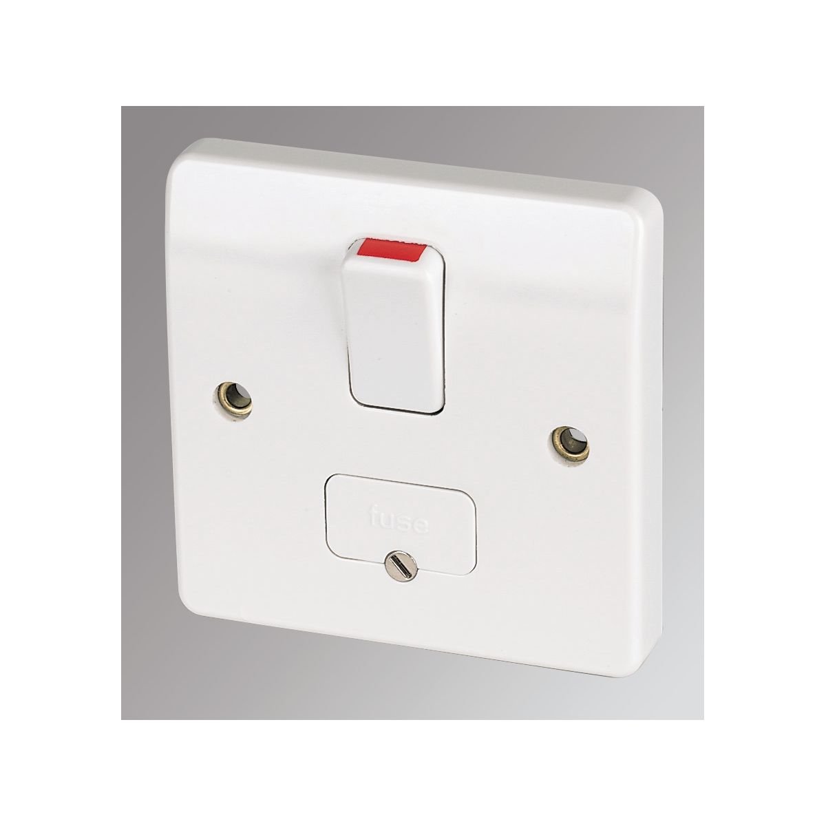 MK 13A DP Switched Fused Connection Unit with Flex Outlet White
