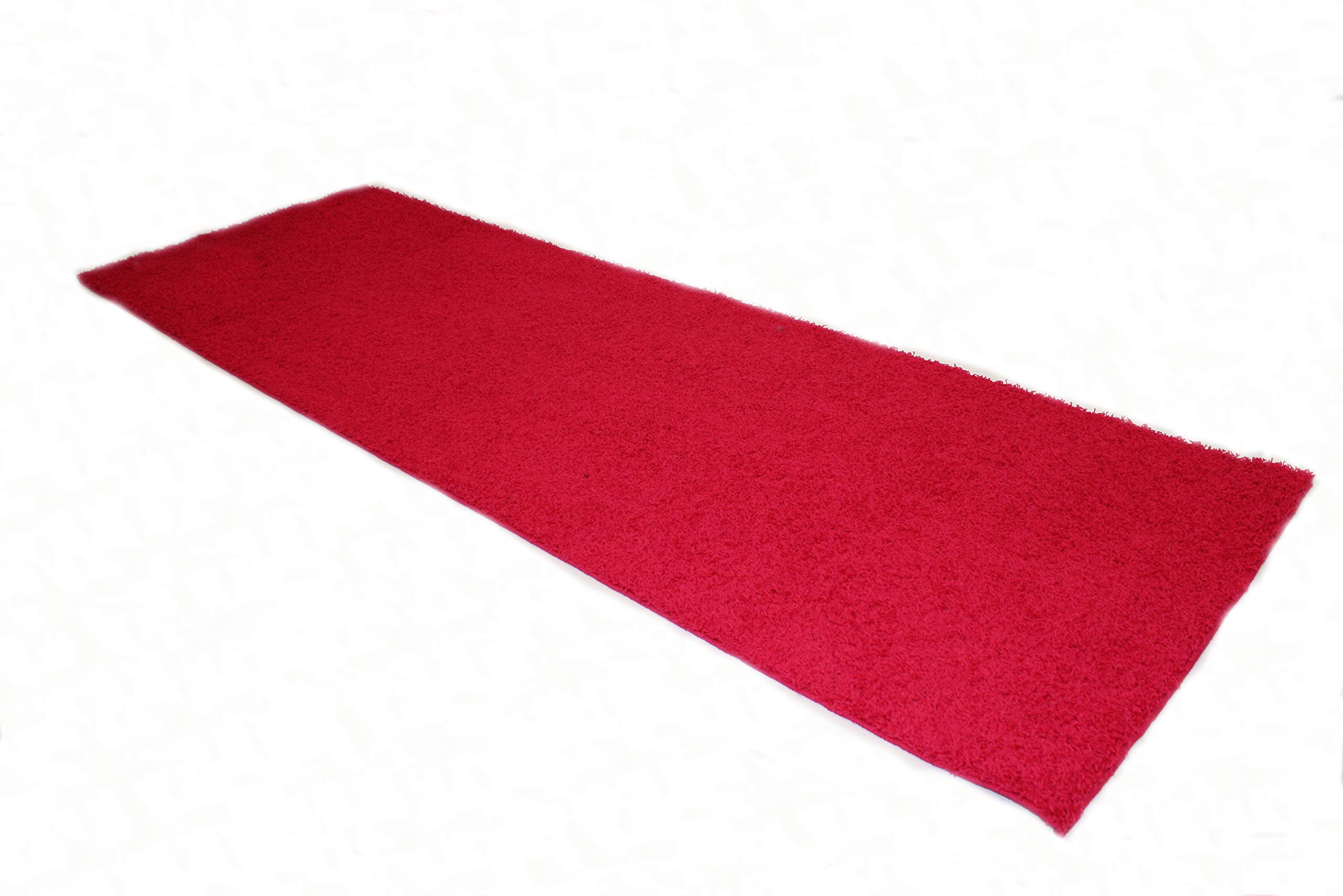 Dandy by William Armes Soft Shaggy Washable Fiji Rug, Polypropylene, Pink, 200 x 67 cm