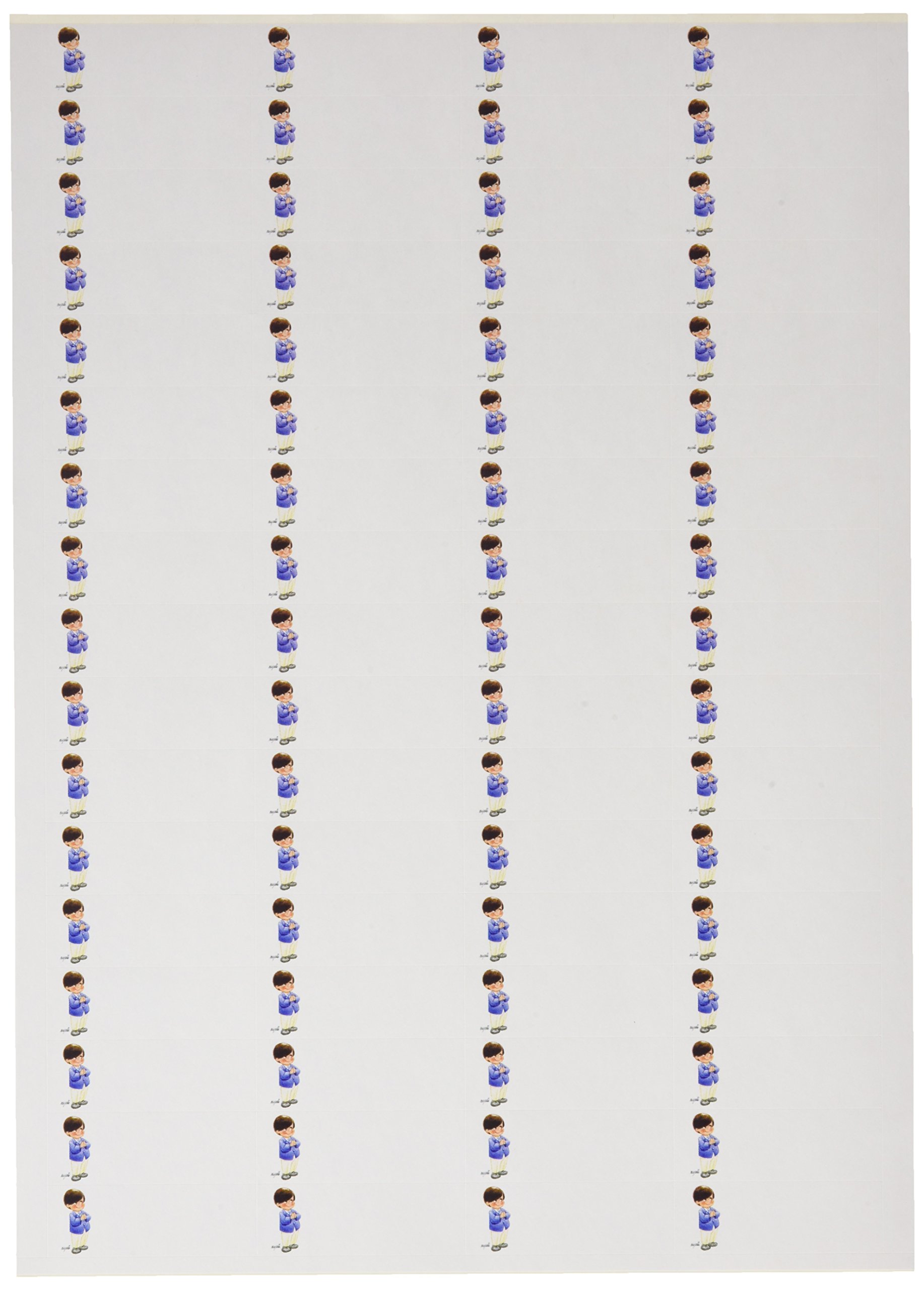 Mopec x3630.3 Labels of Communion of the Child poniendo Ojitos, Pack of 5 Sheets