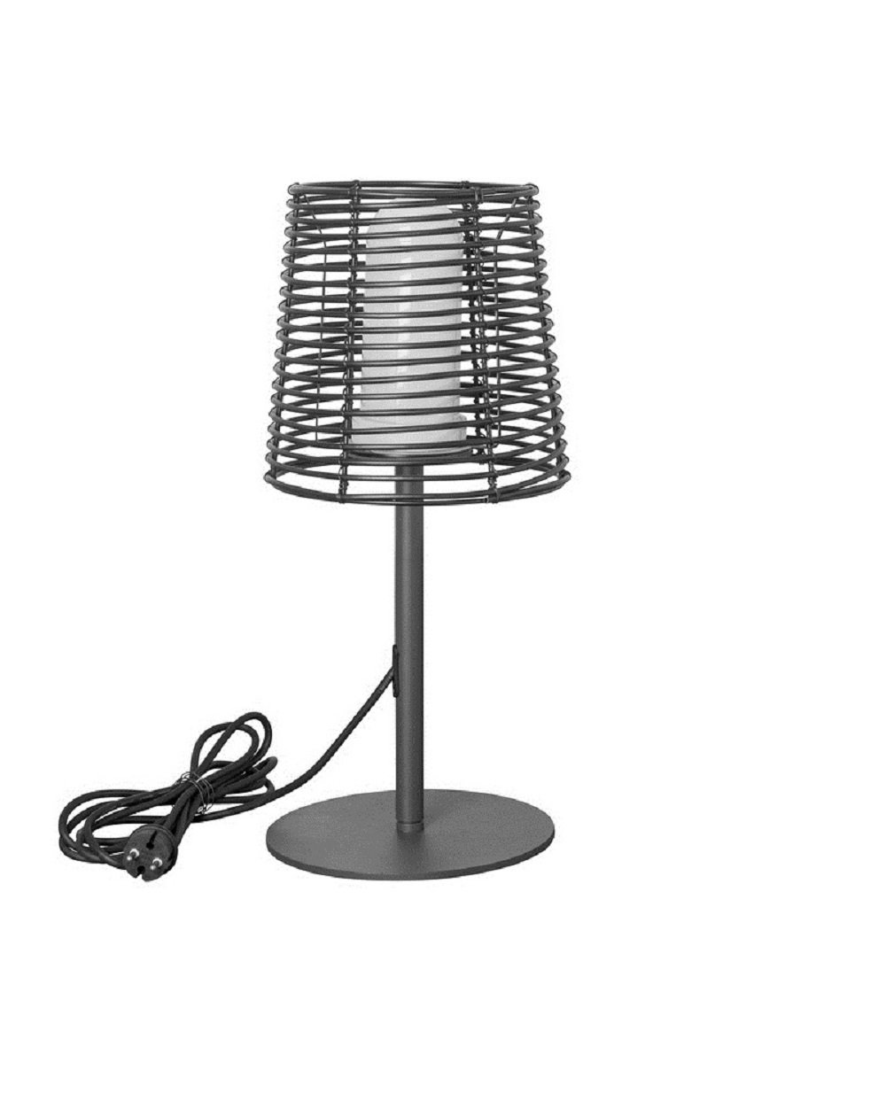 AIRAM Garda LED Outdoor Table Lamp, Metal, E27, Black