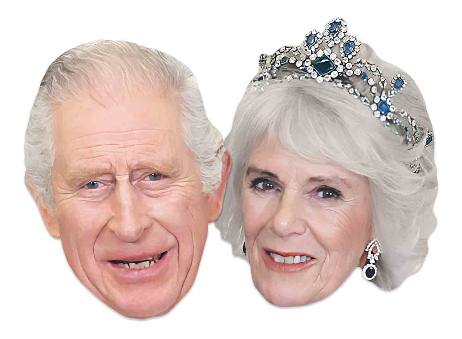 Star Cutouts SMP500 Royal Double Pack King Charles and Queen Consort Camilla Crown