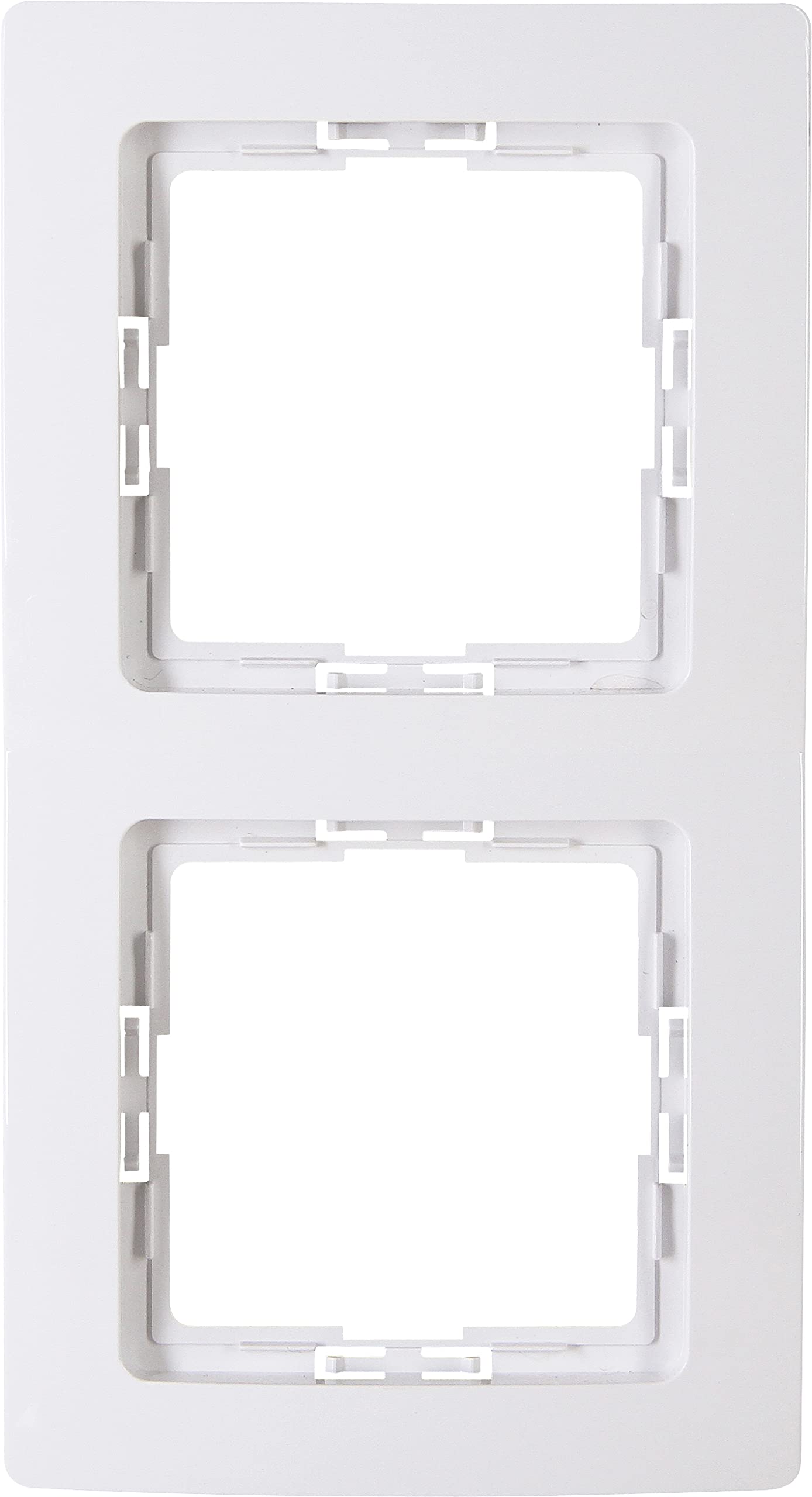 Kopp 2-way frame for the Paris arctic white switch range, 3085.0206.6