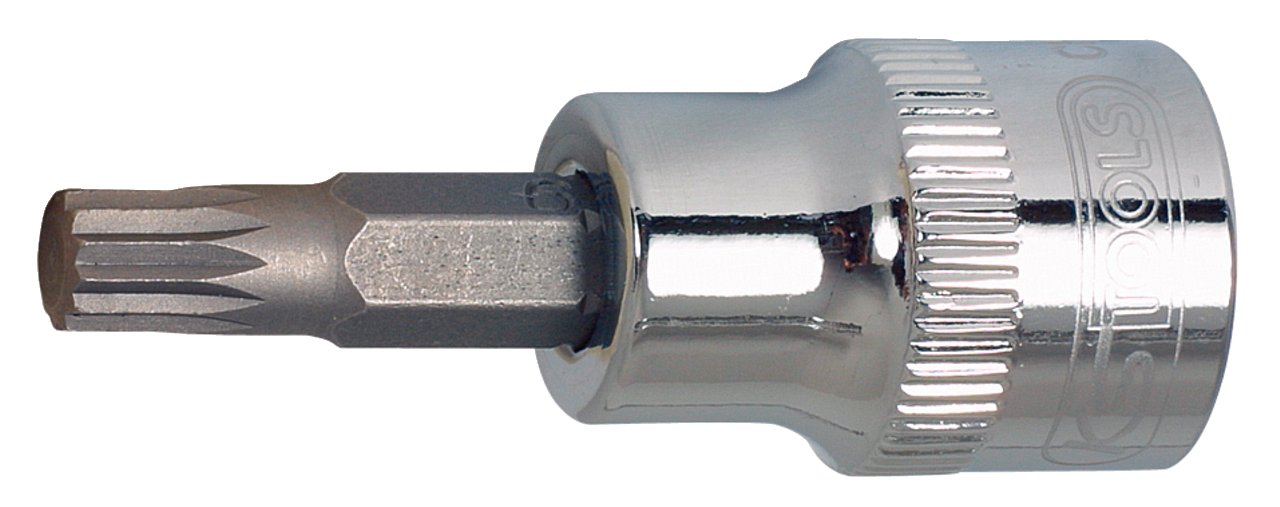 KS Tools 918.1671 1/2" CHROMEplus Bit socket spline (XZN), M5
