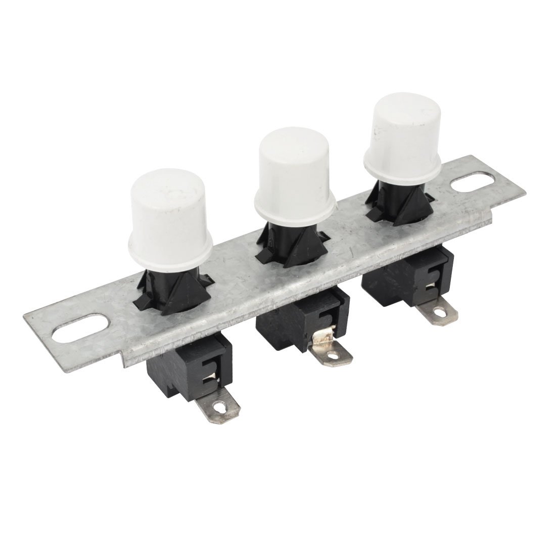 Space Heater SPST 3 Ways Locking Push Button Switch AC 250V 10A