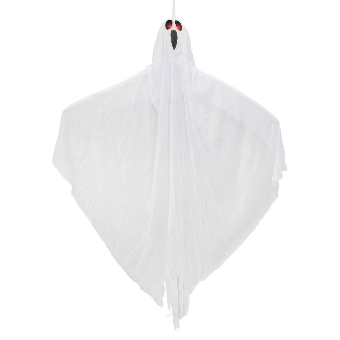 Global Gizmos 46179 Hanging Ghost Decoration/Light & Sound Effects/Adjustable Arms/Motion Sensor Activated / 120cm Height