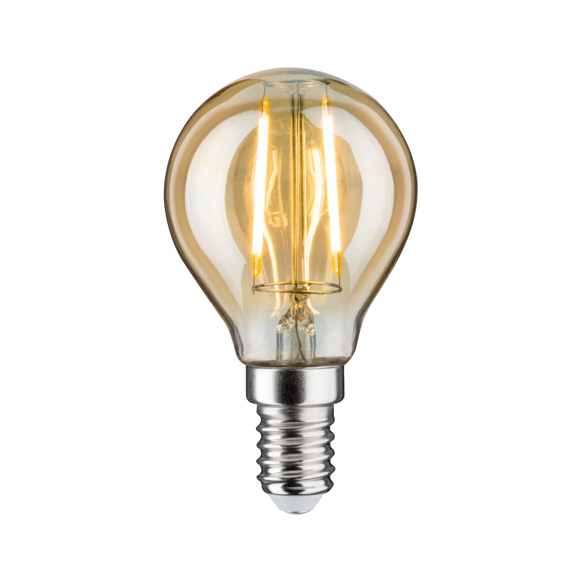 Paulmann 28711 LED Drop-Shaped Filament lamp 2.6 watts lamp Gold 2500 K Gold Light E14