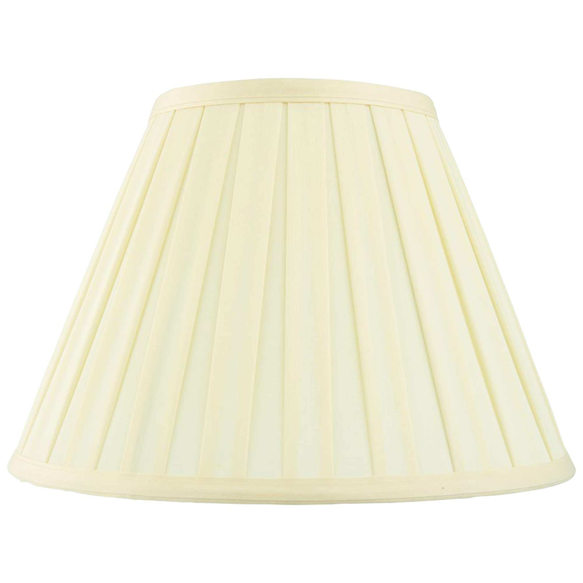 National Lighting Decorative Tapered Table/Floor Lampshade - 10-Inch Empire Drum Lamp Light Shade in Cream Fabric - 40W E14/B22 Candle Incandescent or LED (Not Included)