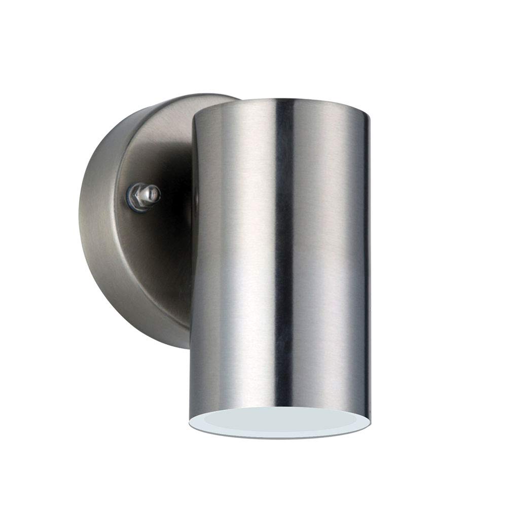 Luceco Exterior LED Fixed Wall Light, 4 Watts, 3000K Colour Temperature, Stainless Steel