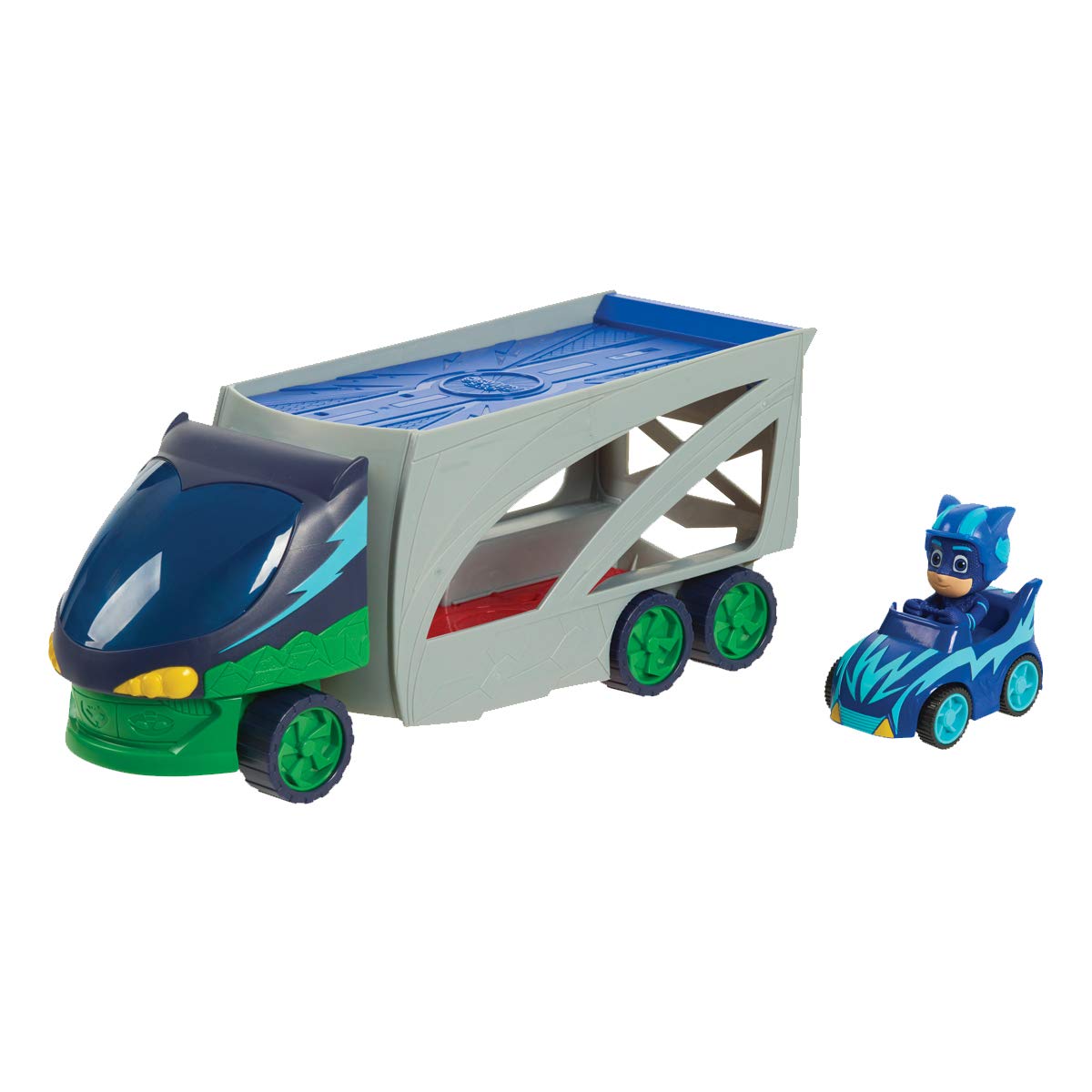 PJ MASKS PJMA8000 Kids' Action Figure Playsets, Blue, Green, Grey