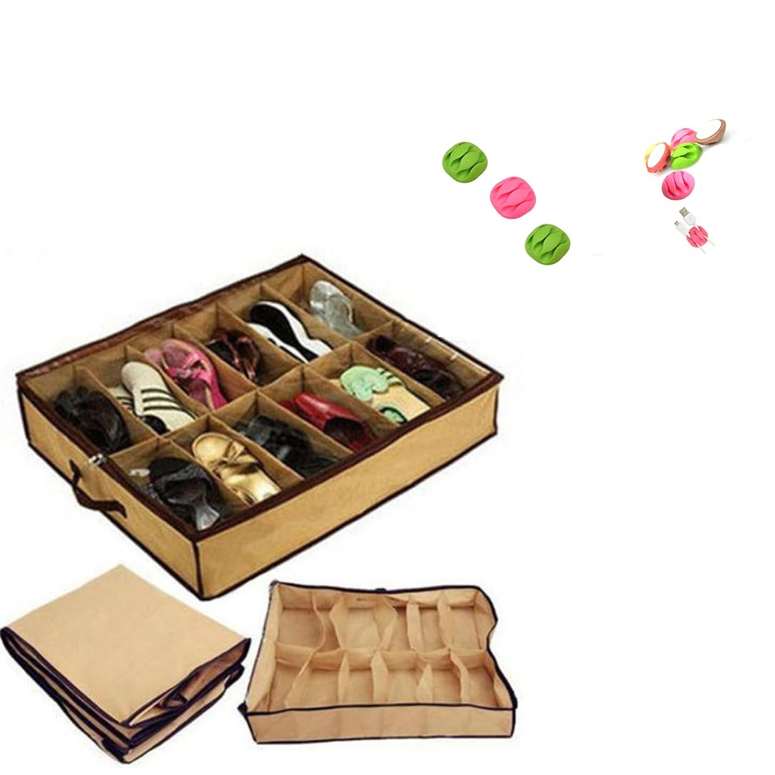 HK Online Underbed Storage Organizer for Socks, Scarves, Underwear