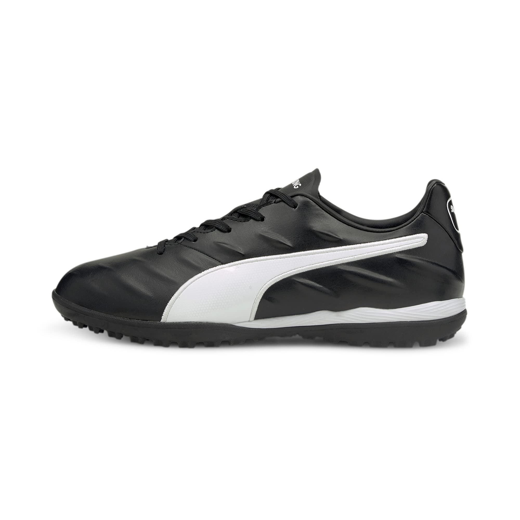 PUMA Unisex King Pro 21 Tt Soccer Shoe, Puma Black Puma White, 5 UK