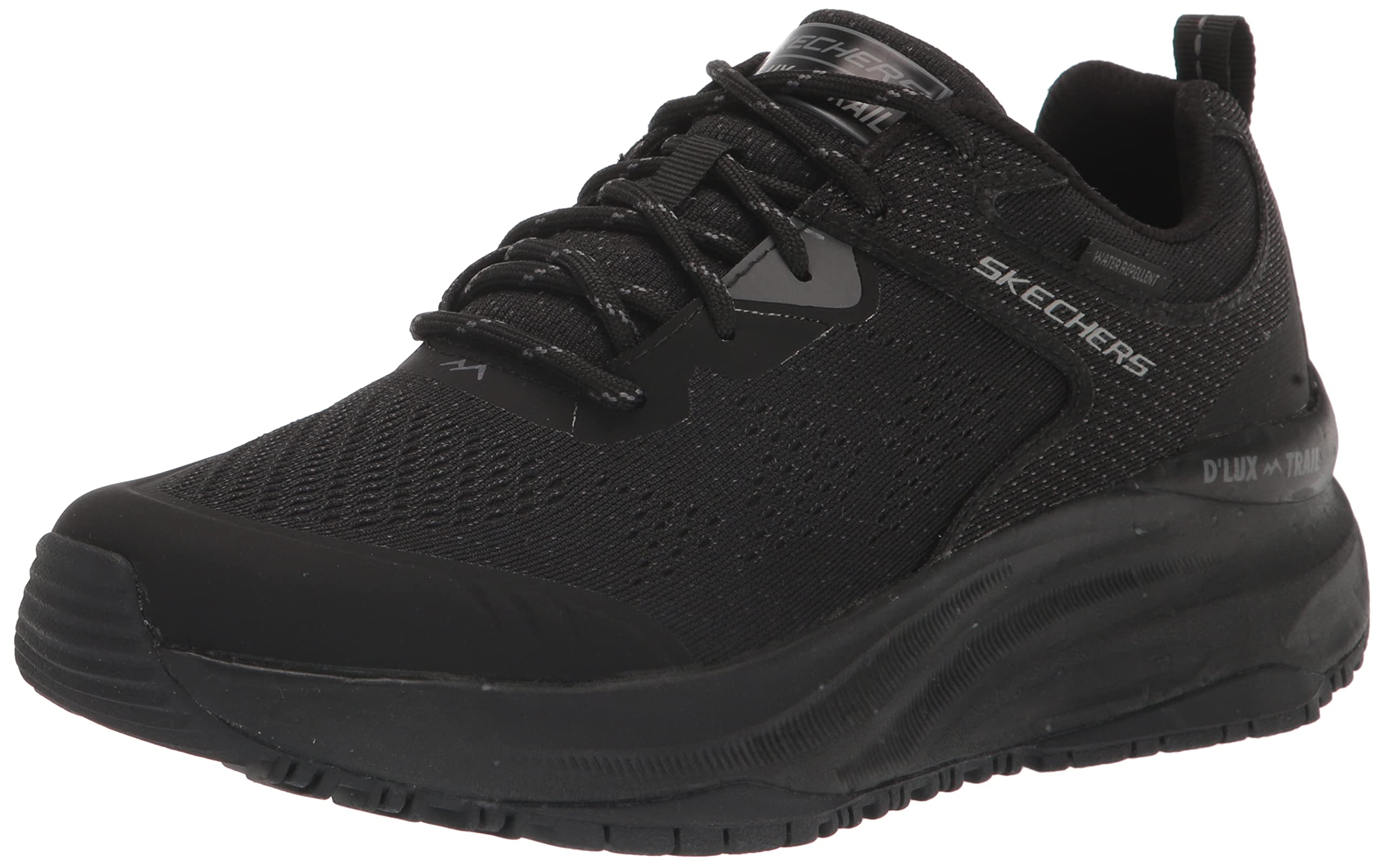Skechers Men's 237336 BBK Sneaker, Black Mesh/Synthetic/Black Trim, 6.5 UK
