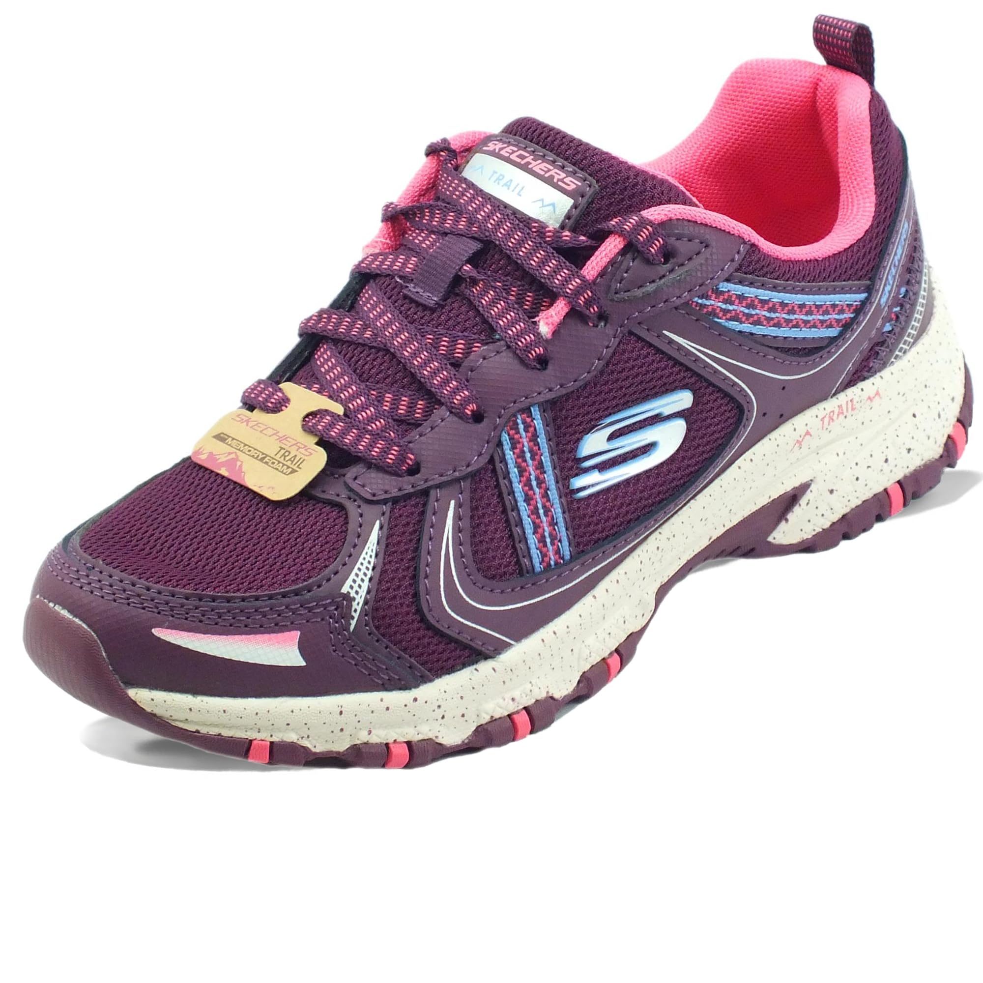 Skechers Women's Hillcrest Sneaker, Purple, 3 UK