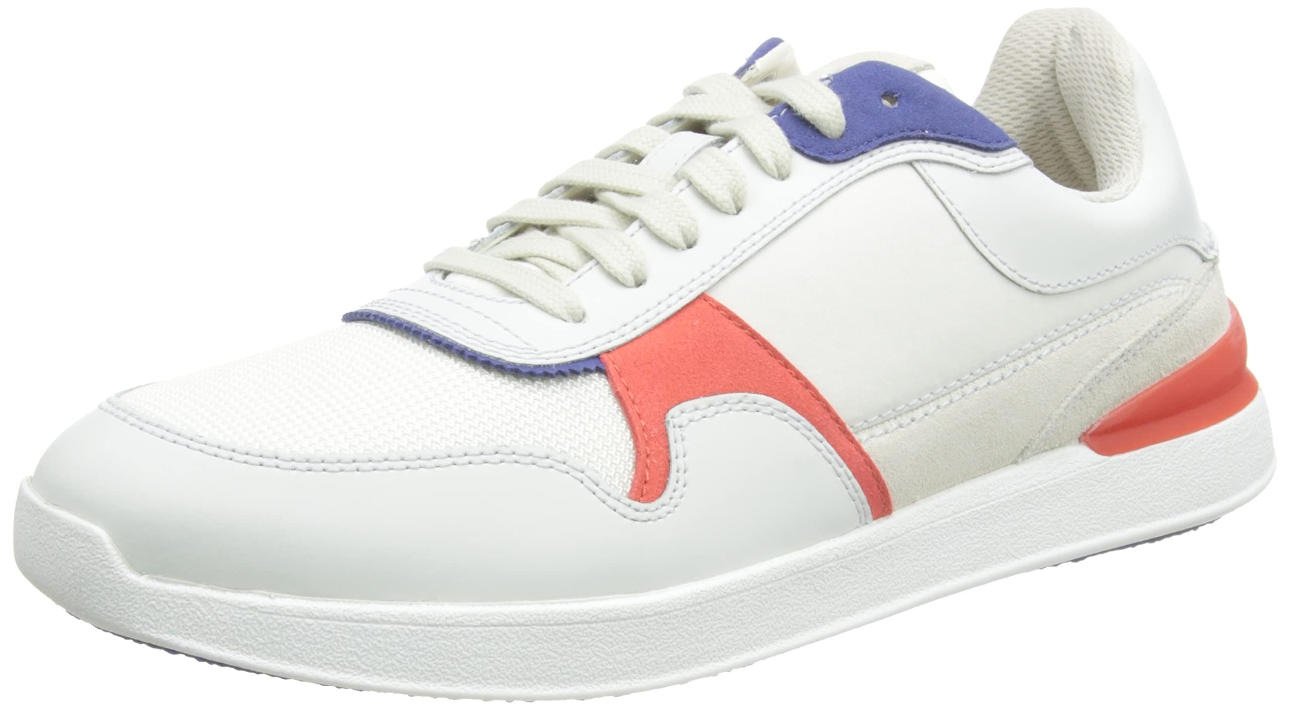 Clarks Men's Racelite Goal Sneaker, White, 10.5 UK