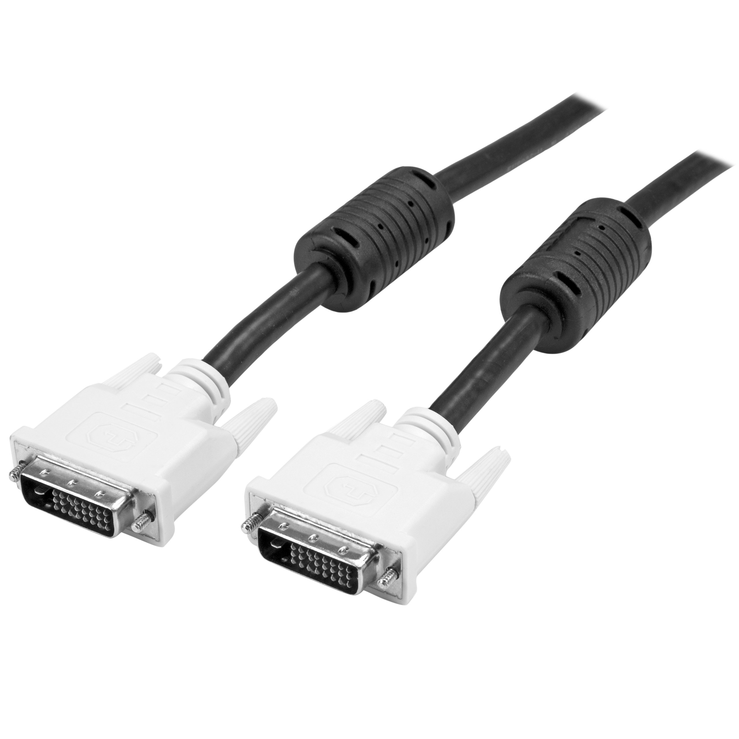 StarTech.com Dual Link DVI Cable - 20 ft - Male to Male - 2560x1600 - DVI-D Cable - Computer Monitor Cable - DVI Cord - Video Cable (DVIDDMM20) , Black