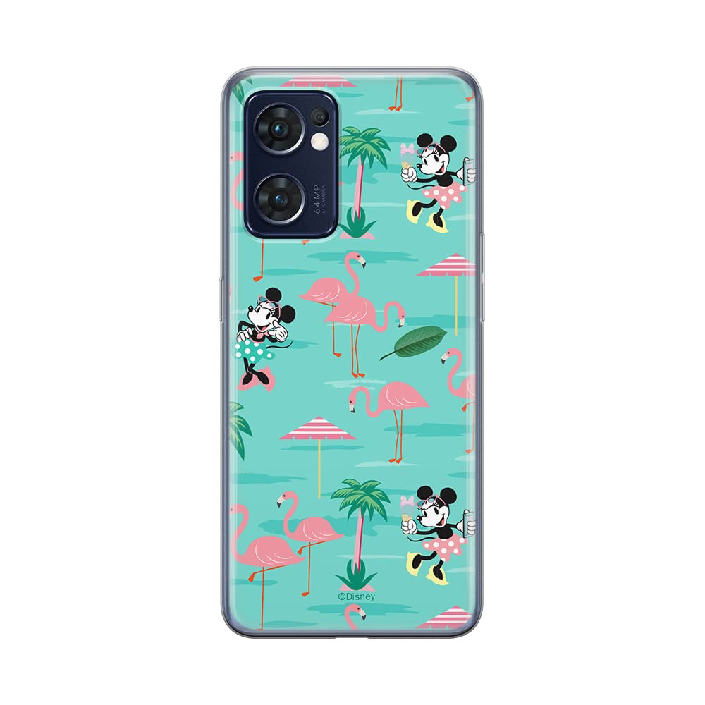 ERT GROUP mobile phone case for Oppo RENO 7 5G original and officially Licensed Disney pattern Minnie 038 optimally adapted to the shape of the mobile phone, case made of TPU