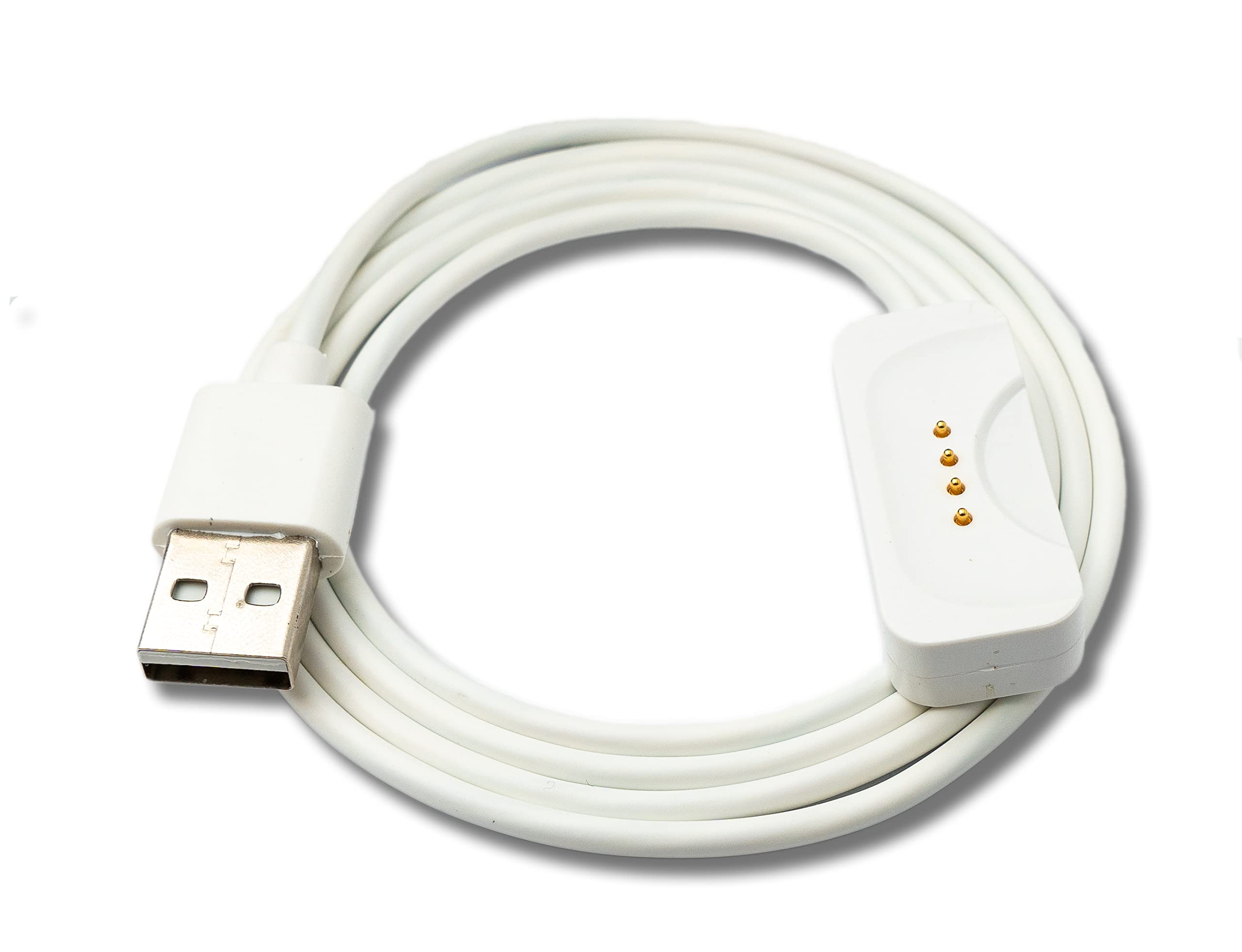 System-S USB 2.0 Cable 100 cm Charging Cable for Oppo Band 3 Pro 3 2 Smartwatch in White