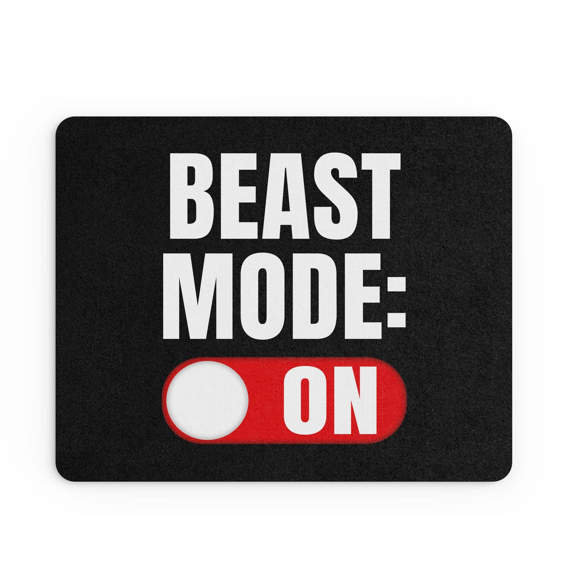 Tongue in Peach Funny Mouse Mat Office Work Mousepad Desk Accessories Computers Colleague Coworker Beast Mode On Motivational Motivate For Him Her MM298