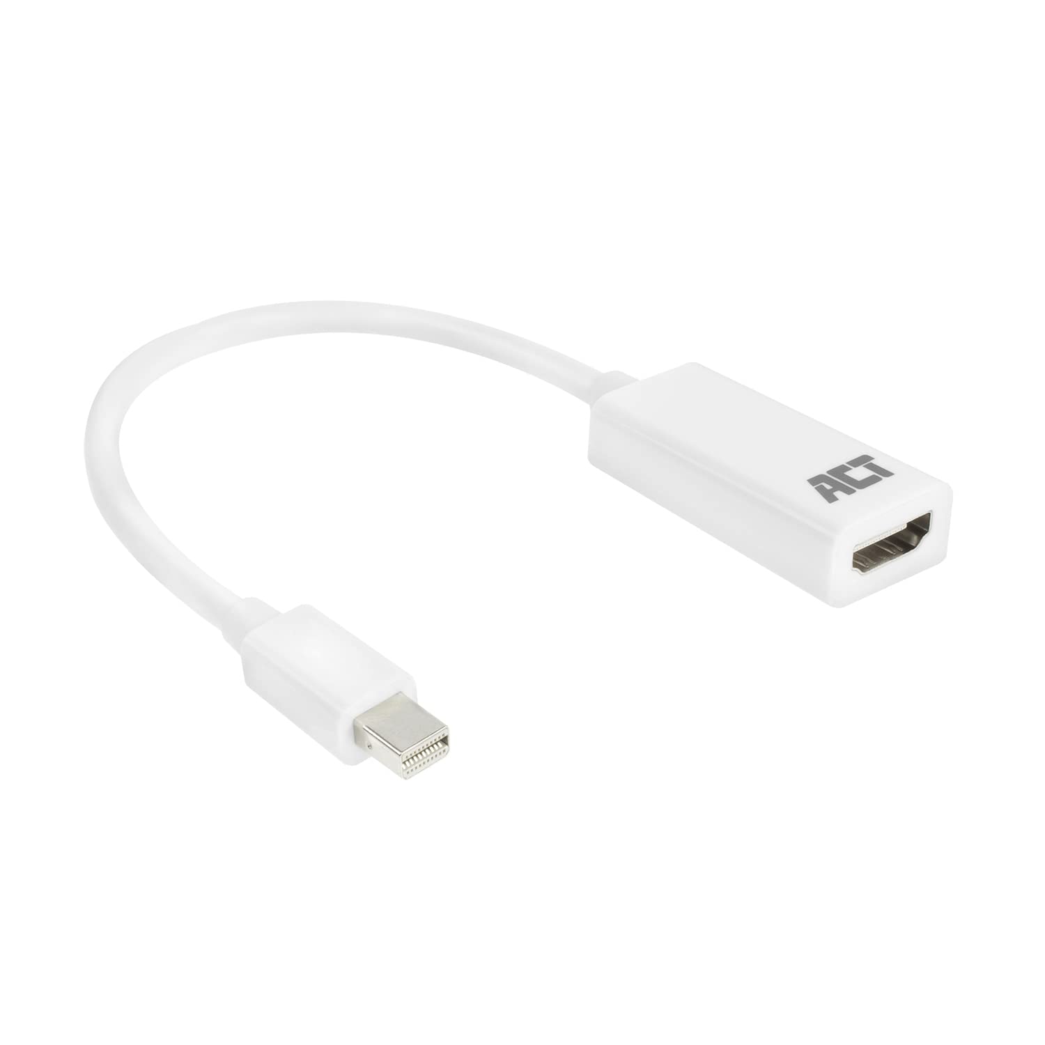 ACT 0.15 meters, Mini DisplayPort male to HDMI-A female adapter AC7525
