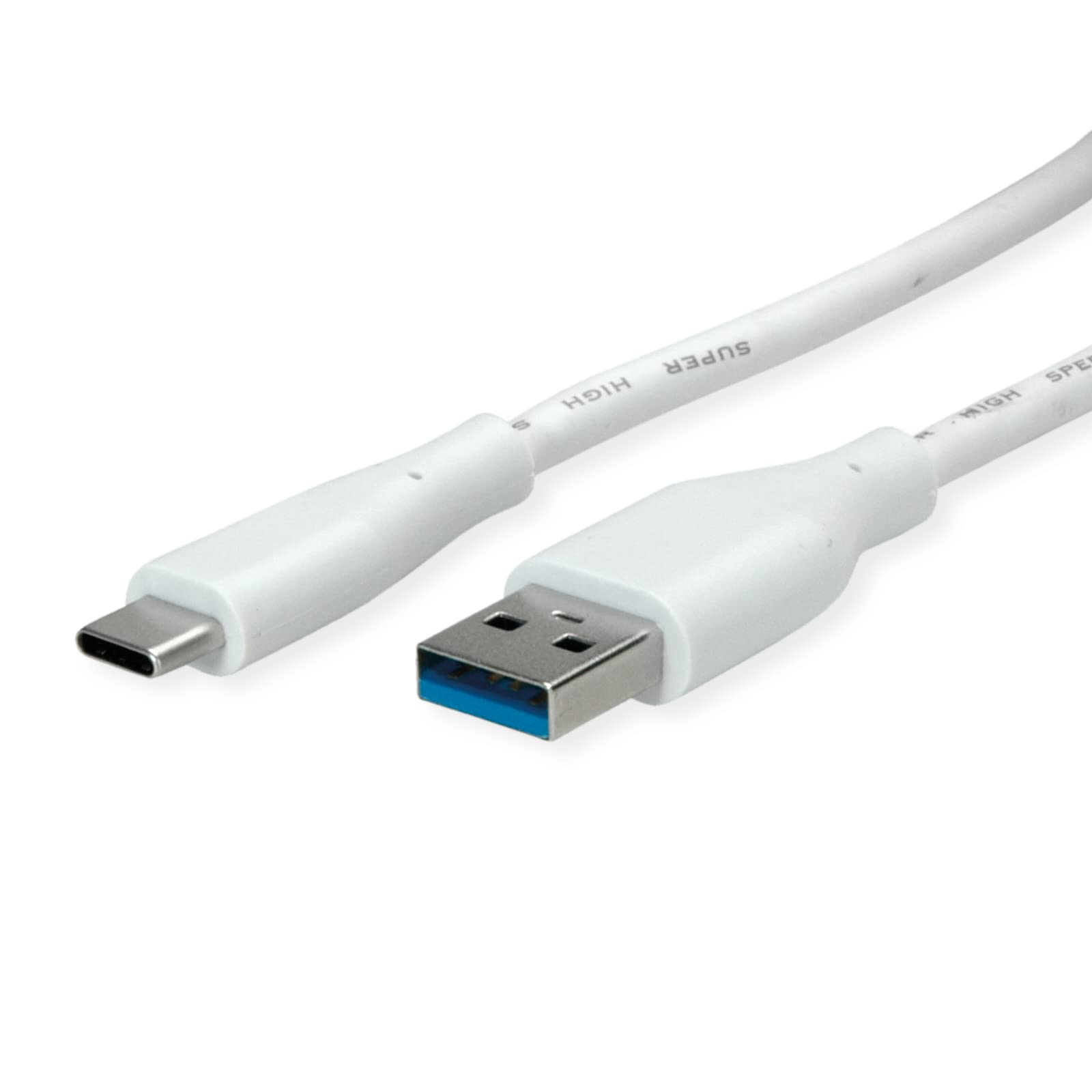 Value USB 3.2 Gen 1 Cable, A-C, ST/ST, White, 2 m