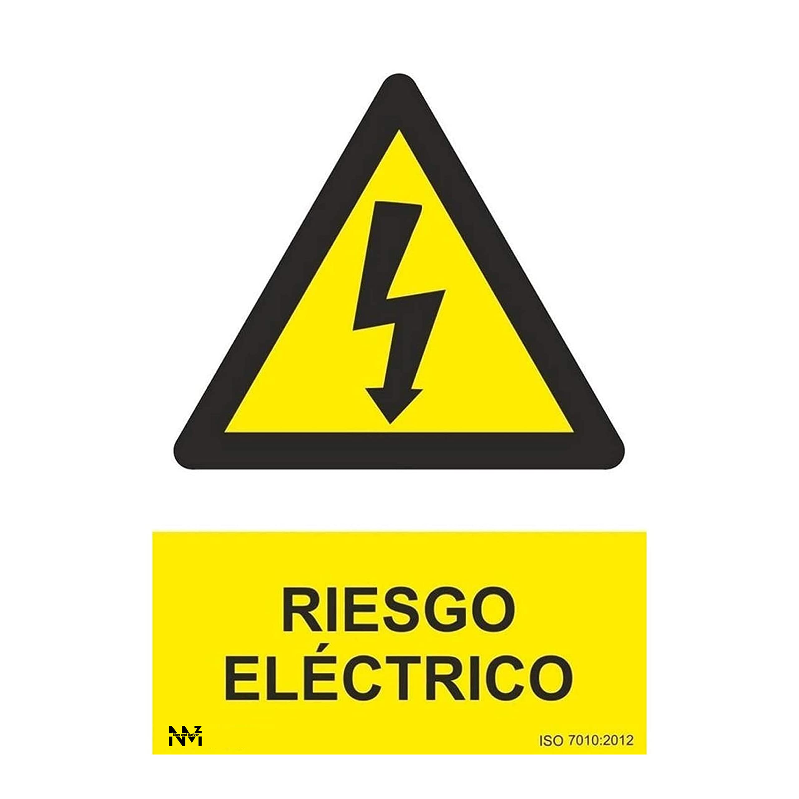 Normaluz RD30007 – Electrical Hazard Sign PVC Glasspack 0.7 mm 21 x 30 cm, Armadillo