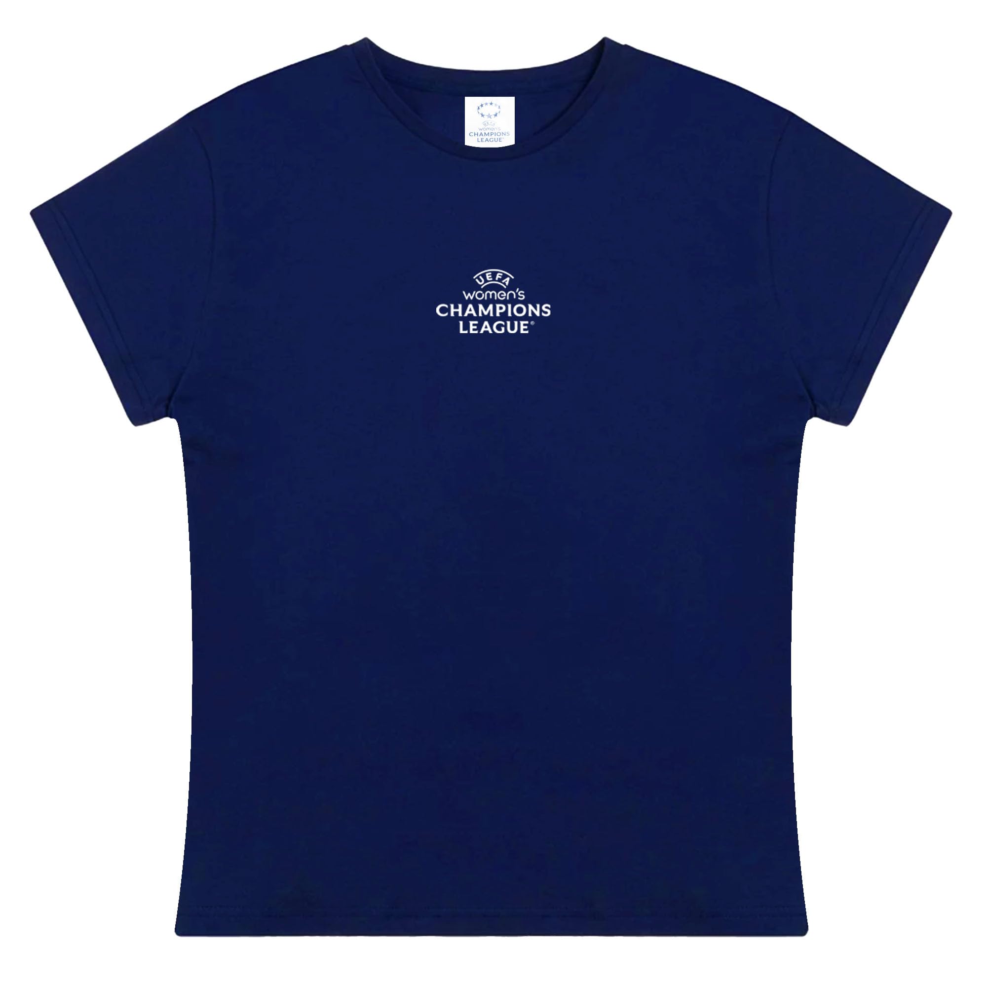 UEFA Womens Champions League T-Shirt - Small, Navy, UWCL, Officially Licensed Merchandise, Crewneck, 100% Cotton, Great Football Gift Idea