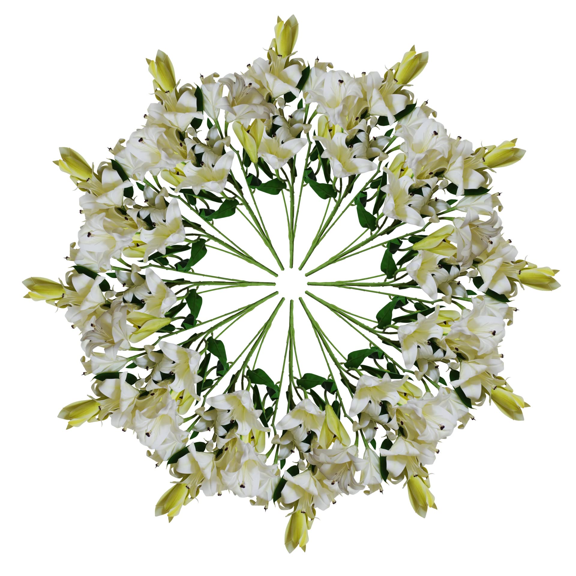 Leaf Large Artificial Stargazer Style Lily Plant