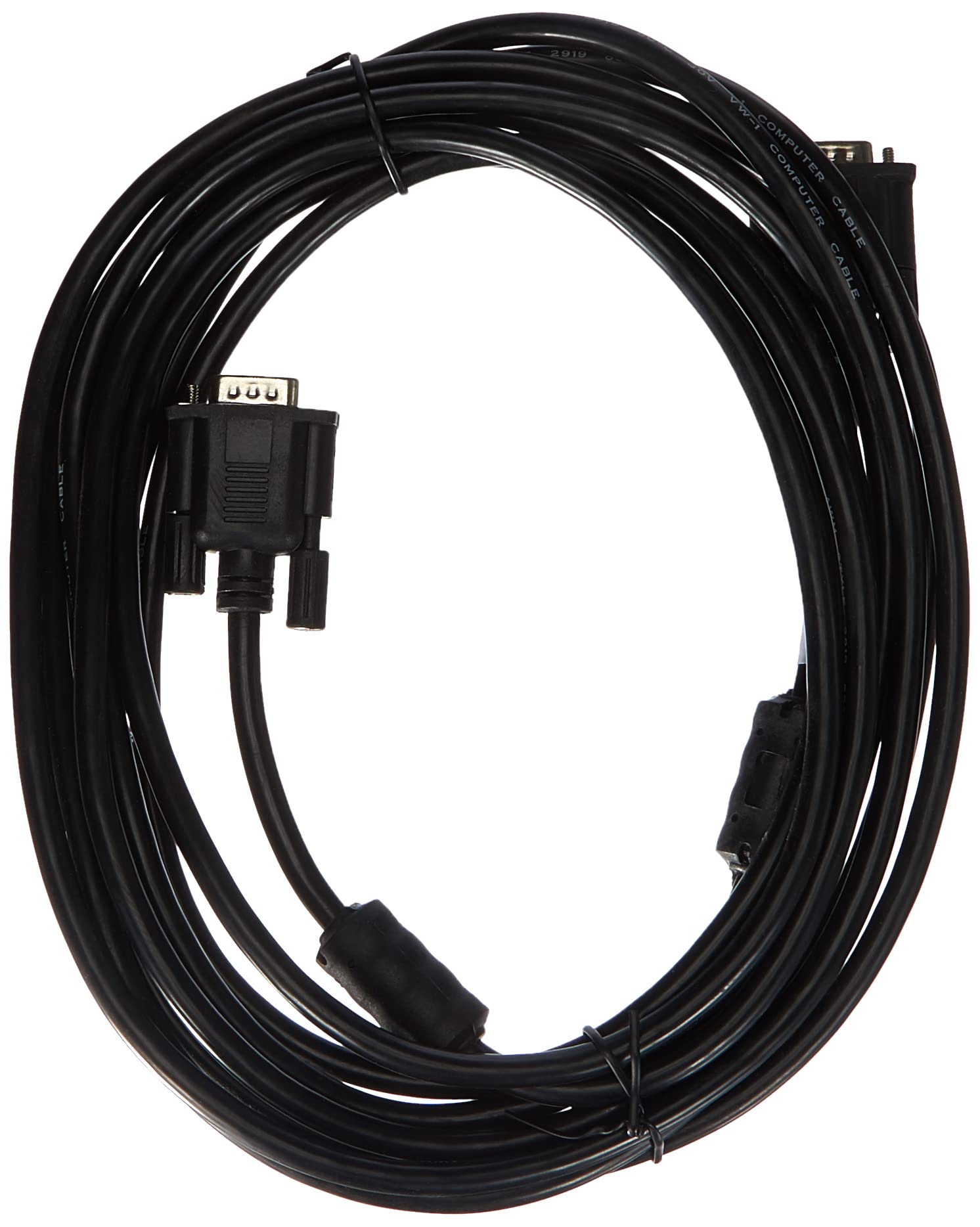 lanberg 'Vgac from 10cc Style: VGA (15 Pin) Male to VGA (15-Pin) Connector Cable with Ferrite Core, 5 m Black