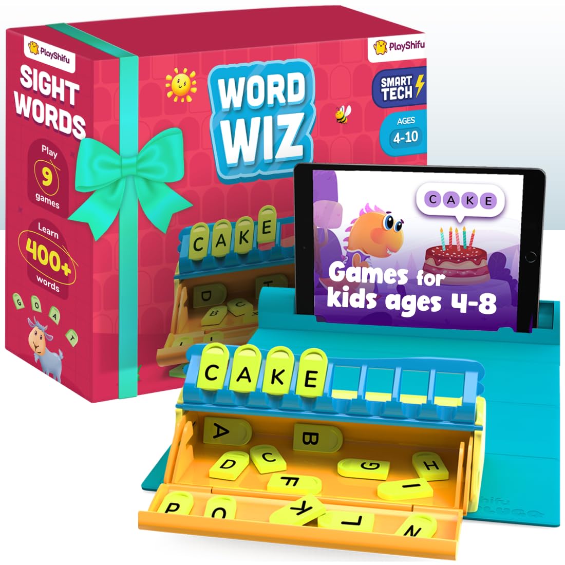 PlayShifu Phonics & Reading Game for Kids – Plugo Letters | Tech-Powered Spelling, Grammar & Vocabulary Kit | Educational Toy & Gift for Boys & Girls Ages 4–10 | Fun Learning Game