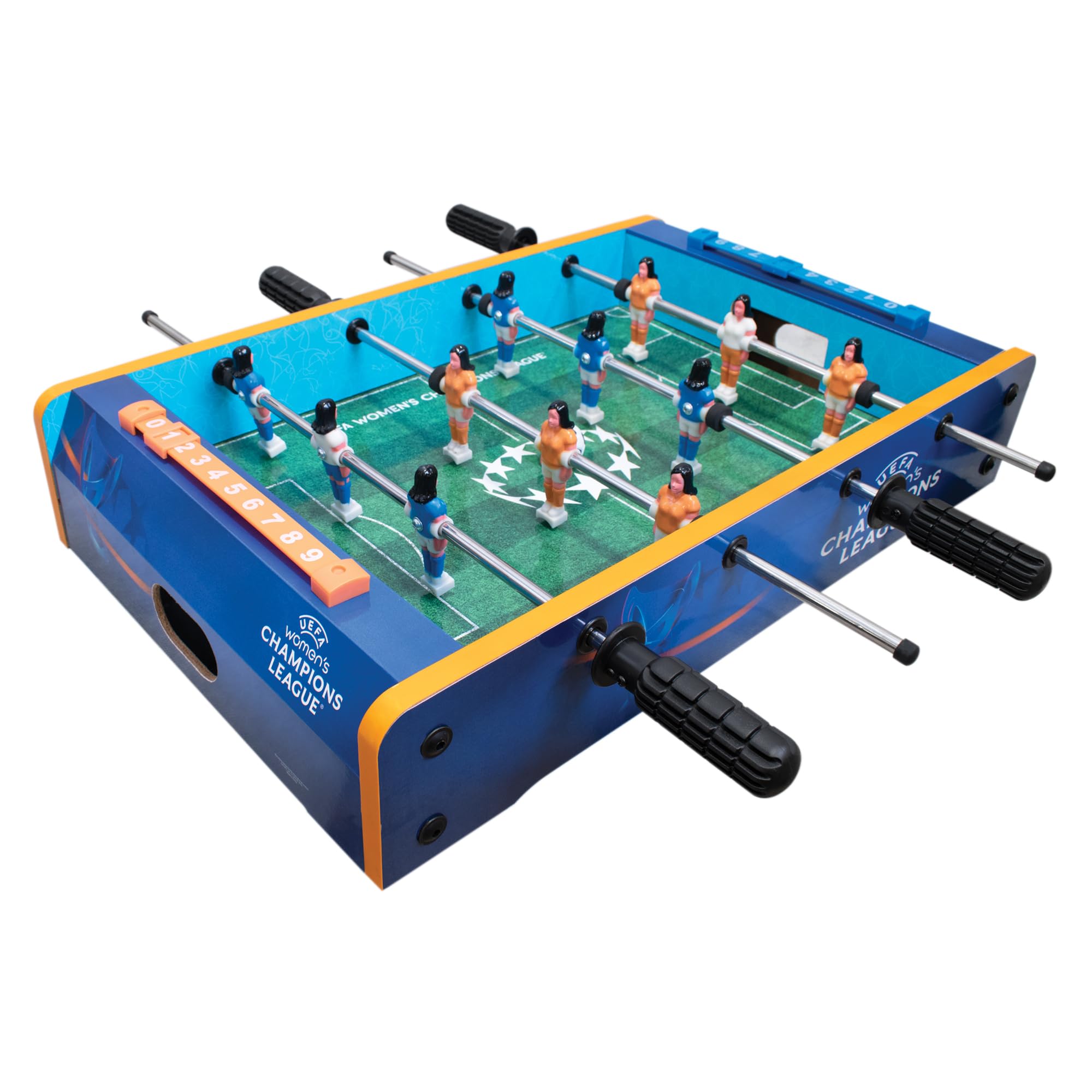 UEFA Women's Champions League 20-Inch Mini Table Football - UWCL Officially Licensed Merchandise, Compact Design, Family Entertainment, Sturdy Build Quality, Suitable for Kids & Adults