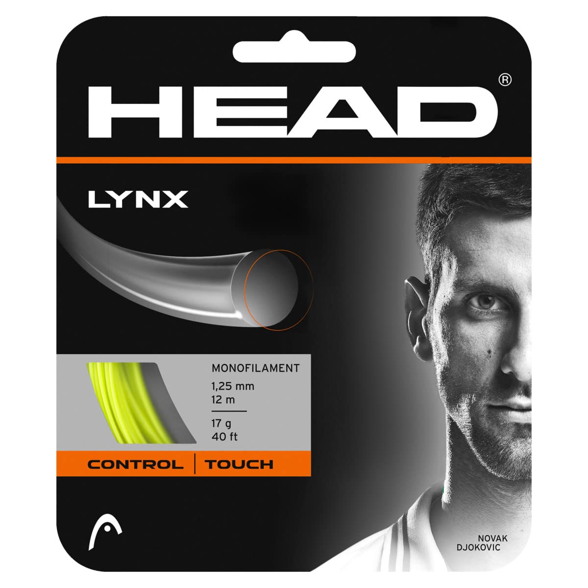 HEAD Lynx Racket string, Yellow, Size 17