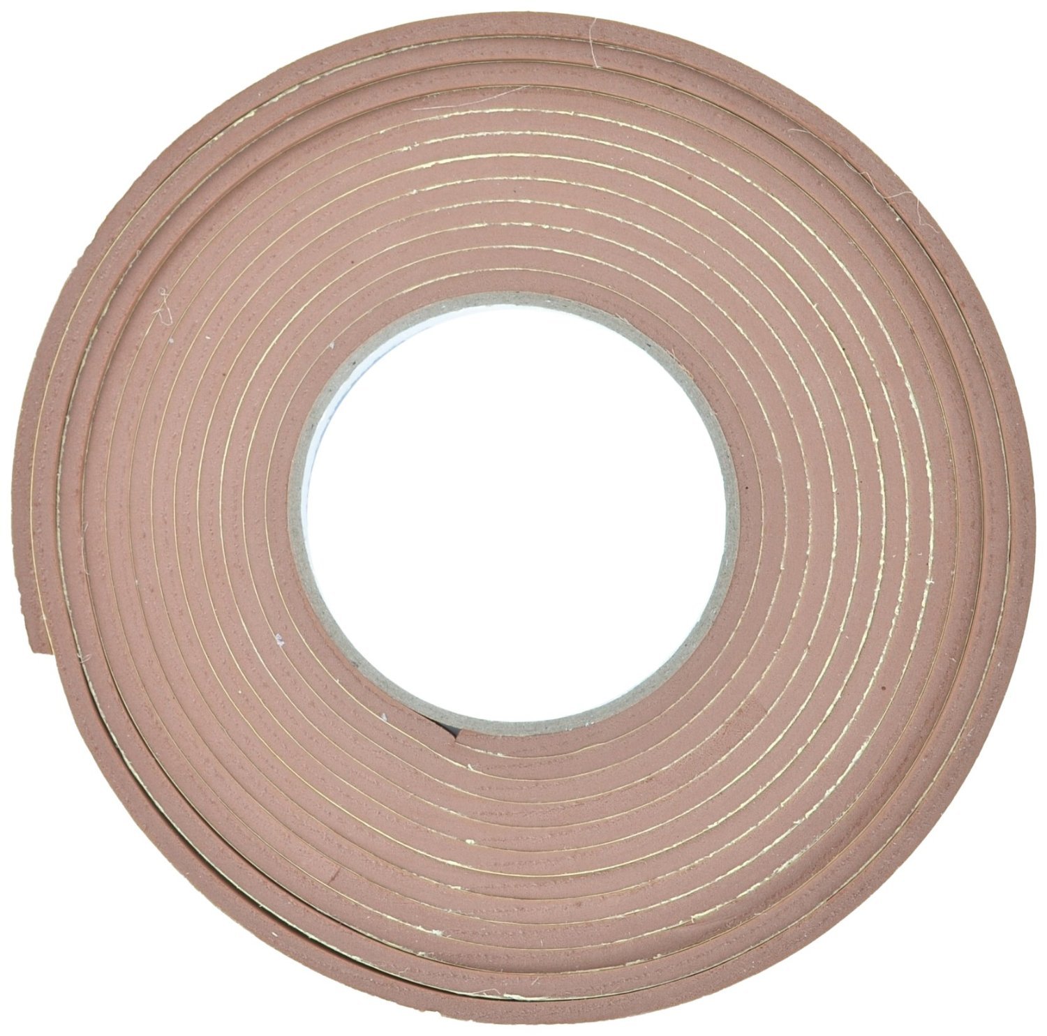 Merriway StormSeal Door and Window Draught Excluder Weatherstrip, Self Adhesive Extra Thick High Density EVA Foam, BH03399, 7 mm Wide x 7 mm Thick, 5 Metre (16.1/2 foot), Brown