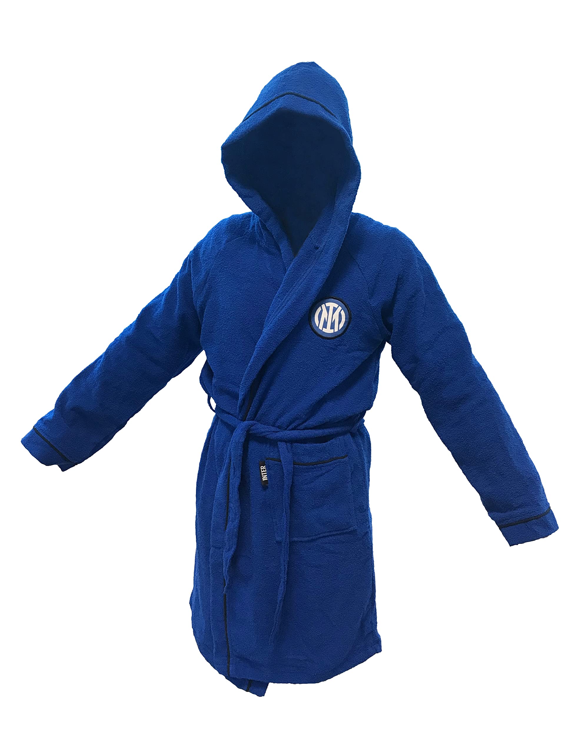 hermet Unisex Sponge Microterry bathrobe, blue, 6 Years UK