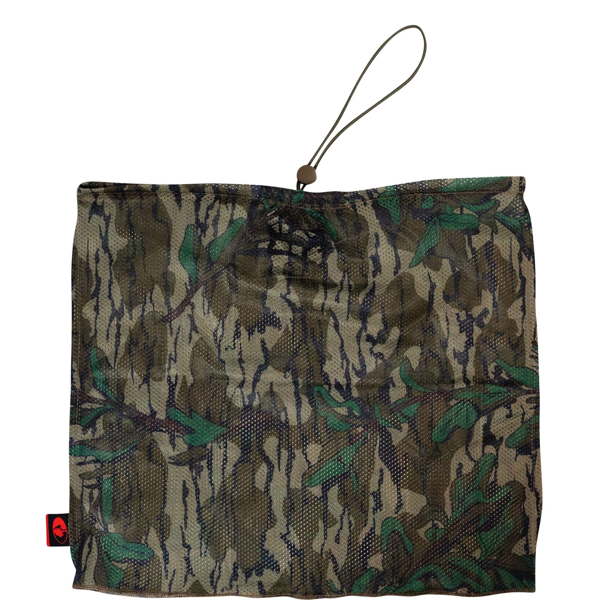 Mossy Oak Camo Mesh Hunting Face Mask, Greenleaf, One Size