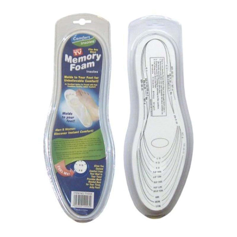 New Foot Memory Foam Shoe Insole Moulds/Molds to Your Foot
